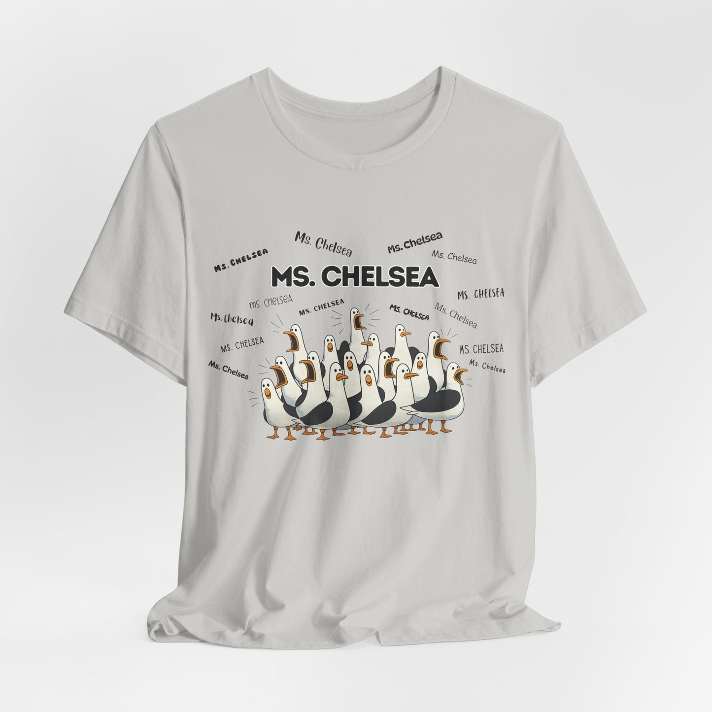Ms. Chelsea- Penguin Choir T-Shirt — Funny Teacher Personalized Tee