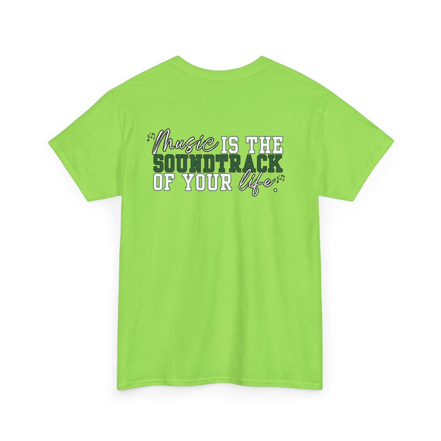 Floyd Music Heavy Cotton Tee - "Music is the Soundtrack of Your Life" Unisex T-Shirt- Personalized