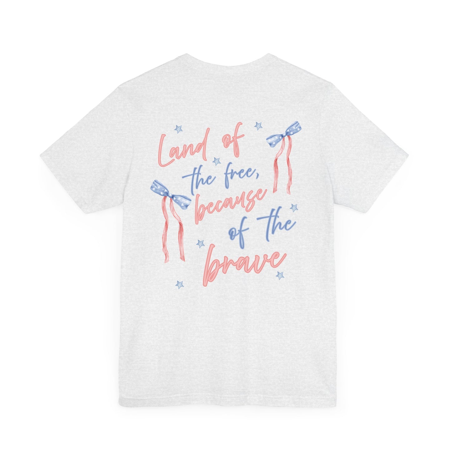 Land of the Free Tee with Bow | Perfect for all of America's Holidays