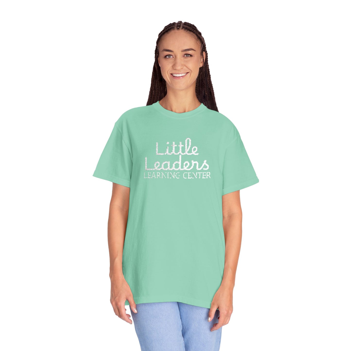Little Leaders Full Embroidered Unisex Garment-Dyed T-Shirt