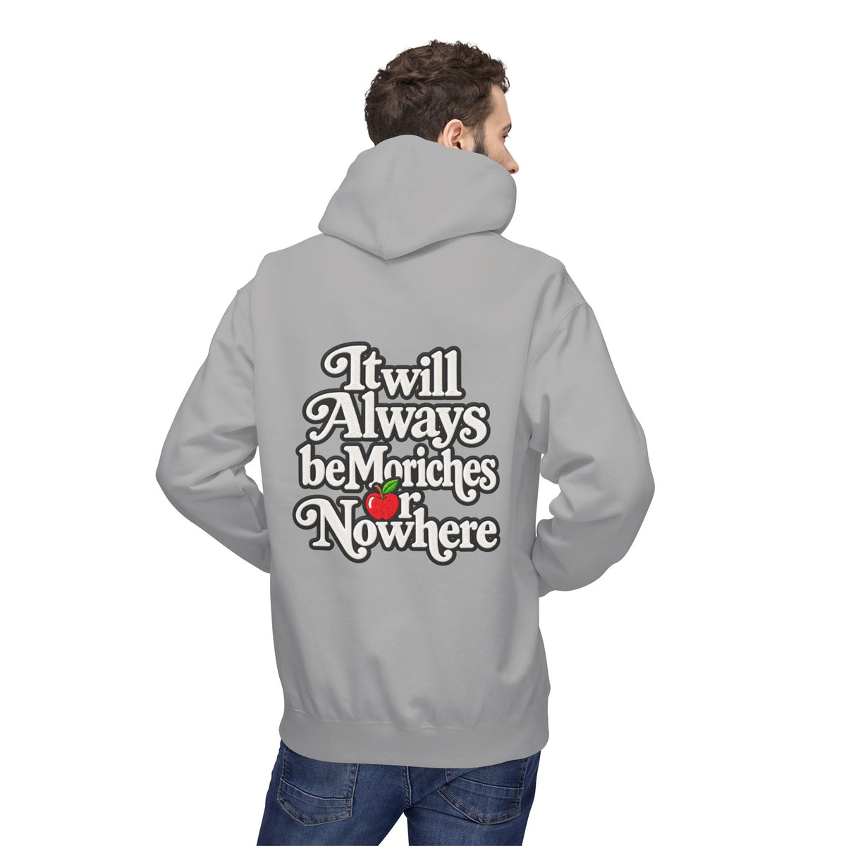 "MES or Nowhere" w/ apple- Moriches Hoodie