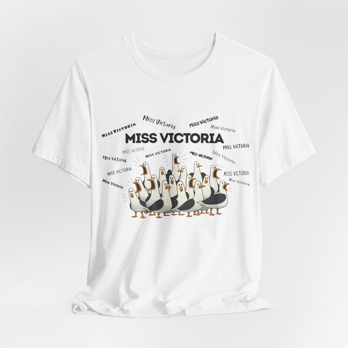 Miss Victoria- Penguin Choir T-Shirt — Funny Teacher Personalized Tee