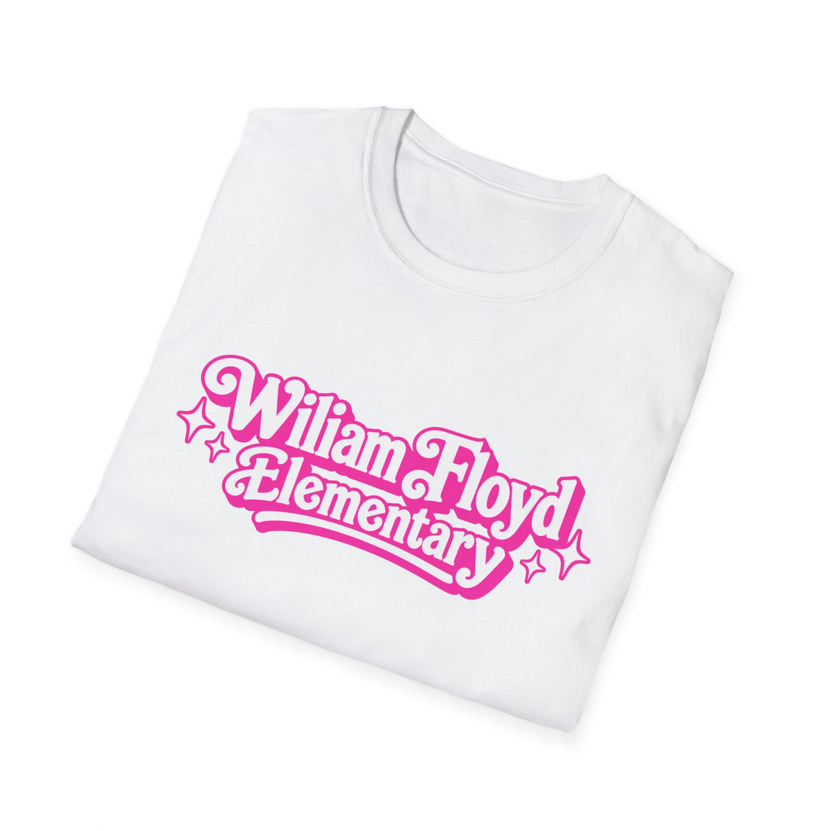 WFE Barbie (w/sparkles) -Breast Cancer Awareness Tee, Unisex Softstyle T-Shirt