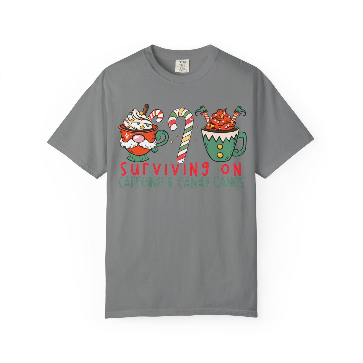 Surviving on Caffeine and Candy Canes— Christmas Tee