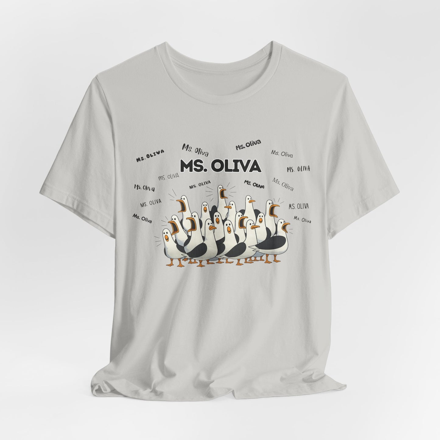 Ms. Oliva- Penguin Choir T-Shirt — Funny Teacher Personalized Tee