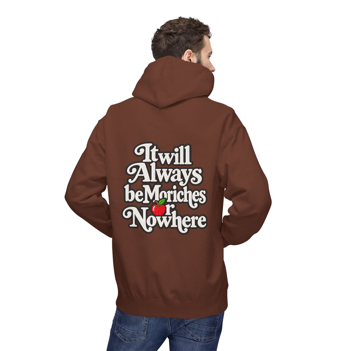 "MES or Nowhere" w/ apple- Moriches Hoodie
