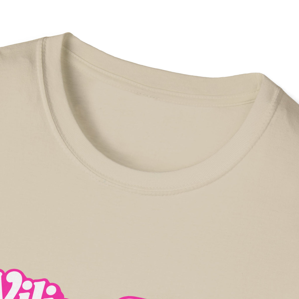WFE Barbie (w/sparkles) -Breast Cancer Awareness Tee, Unisex Softstyle T-Shirt