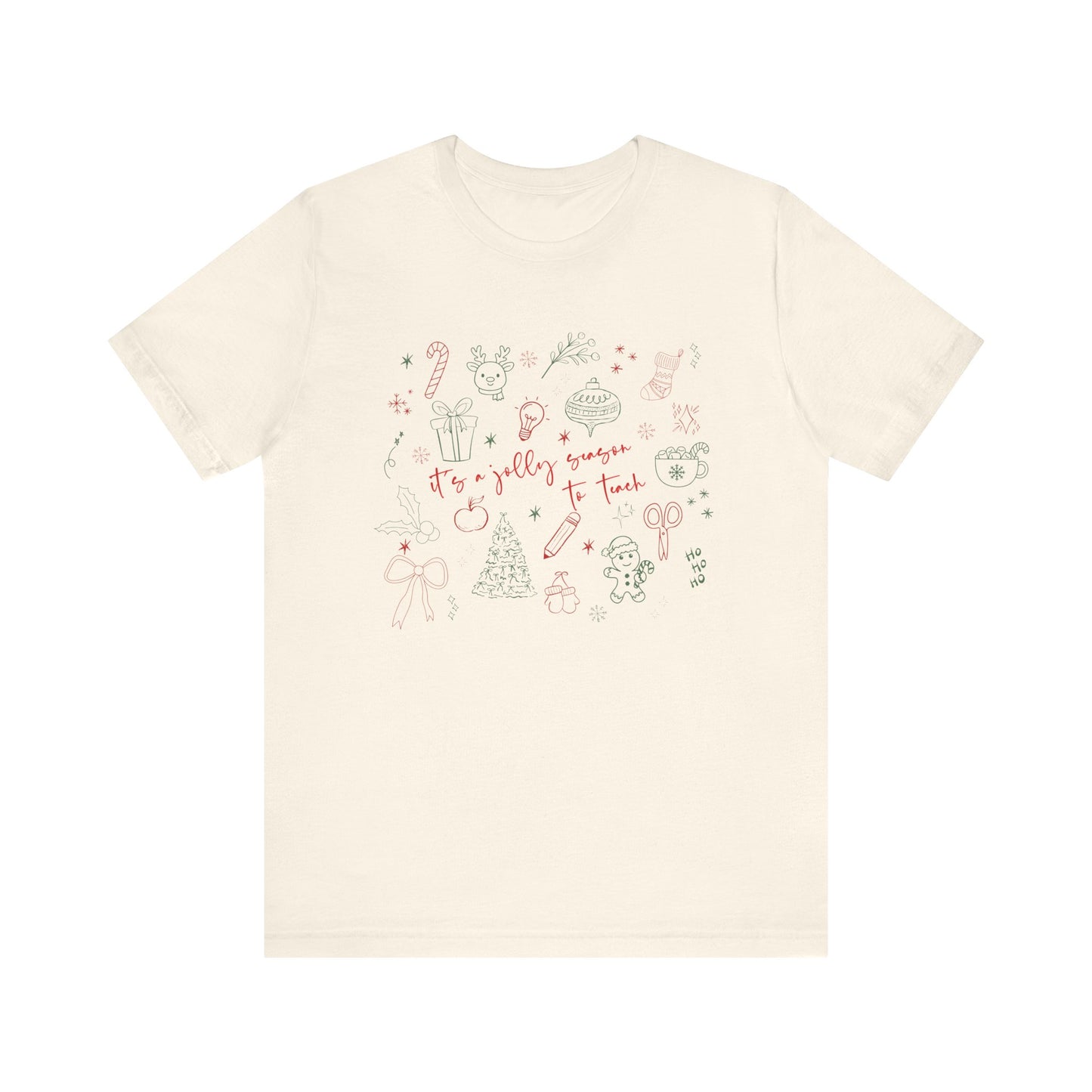 It's a Jolly Season to Teach— Christmas Unisex T‑Shirt