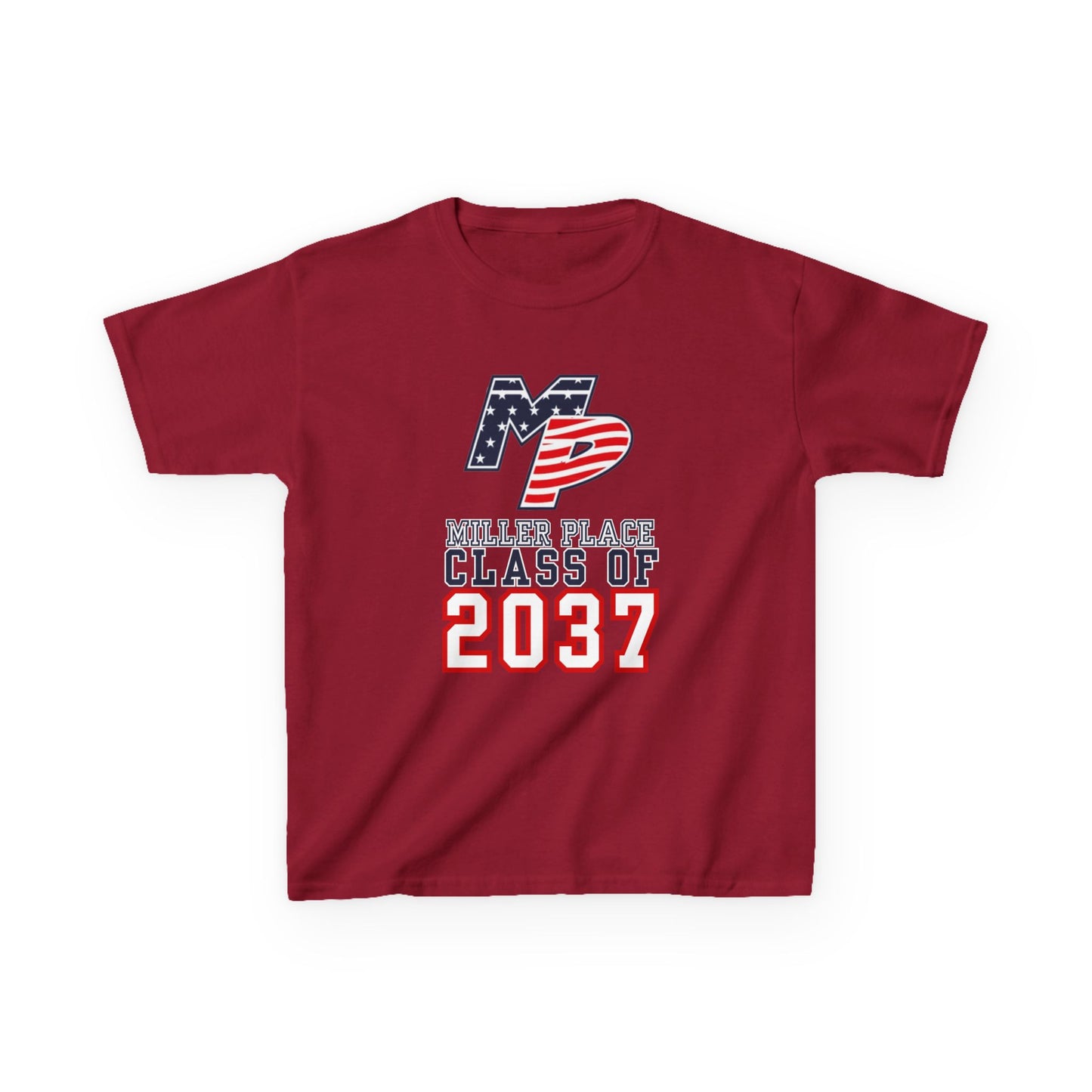 Miller Place Class of 2037 Kids Heavy Cotton Tee