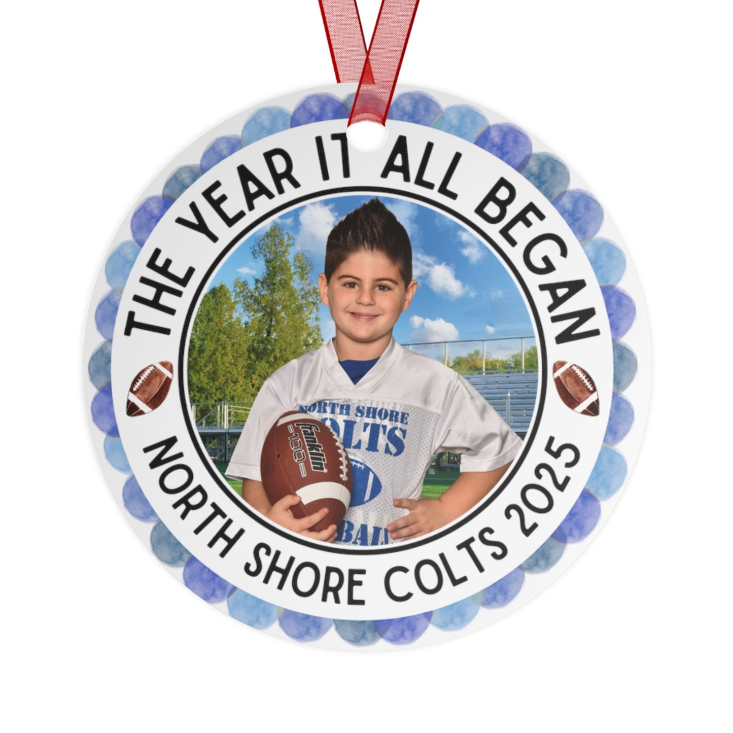 Mancini 2025 Personalized Photo Metal Ornament