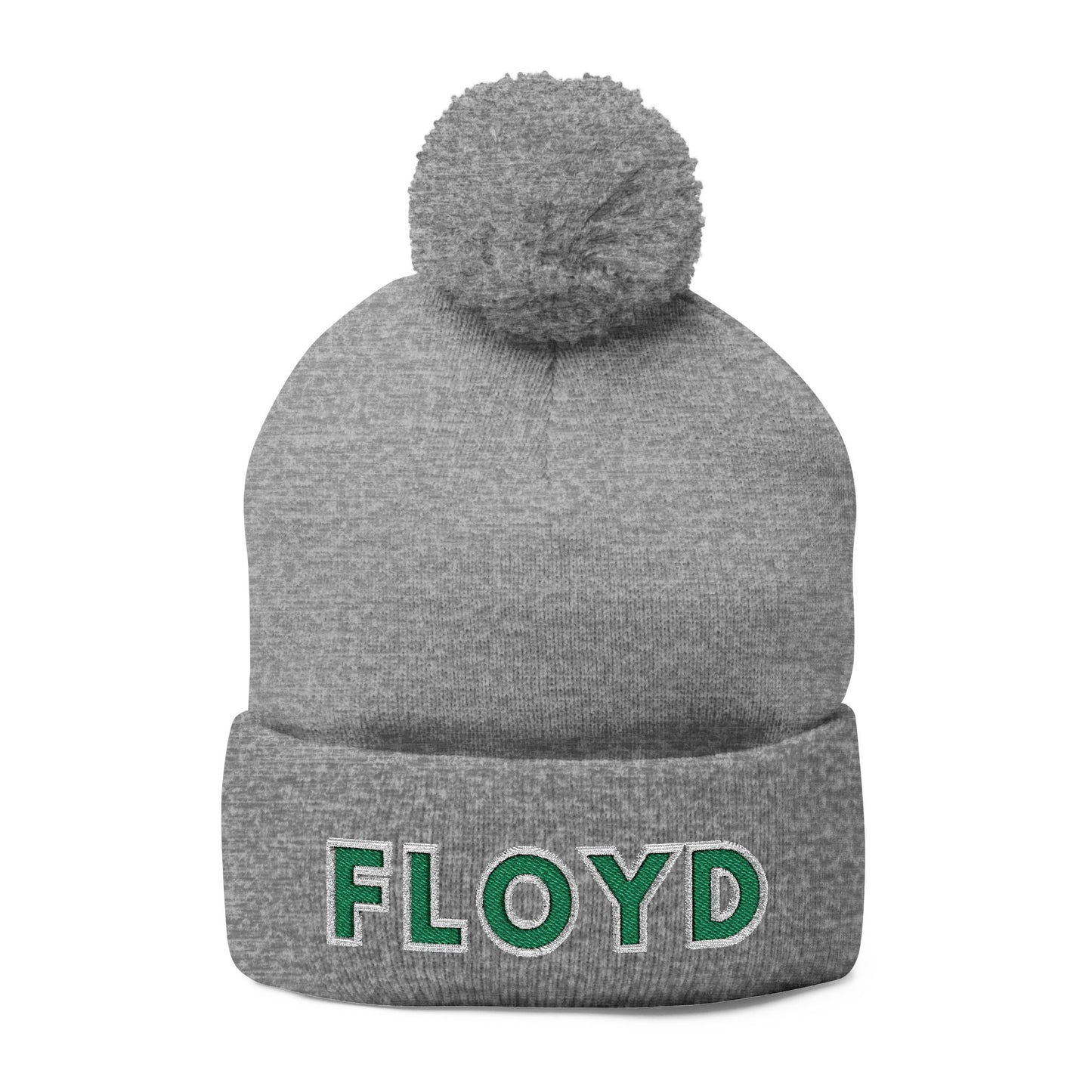 FLOYD Embroidered Pom-Pom Beanie