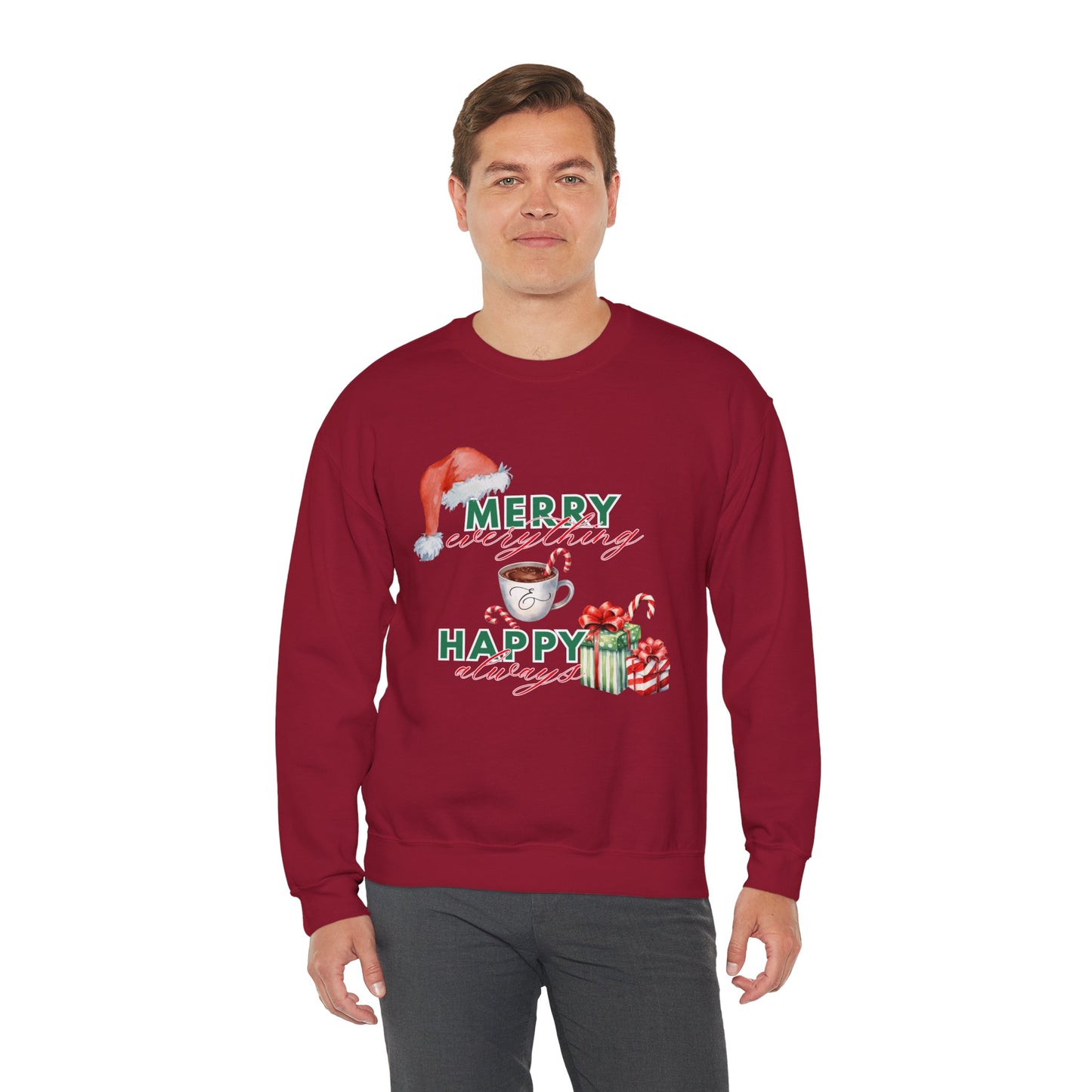 “Merry Everything, Happy Always” Christmas Crewneck