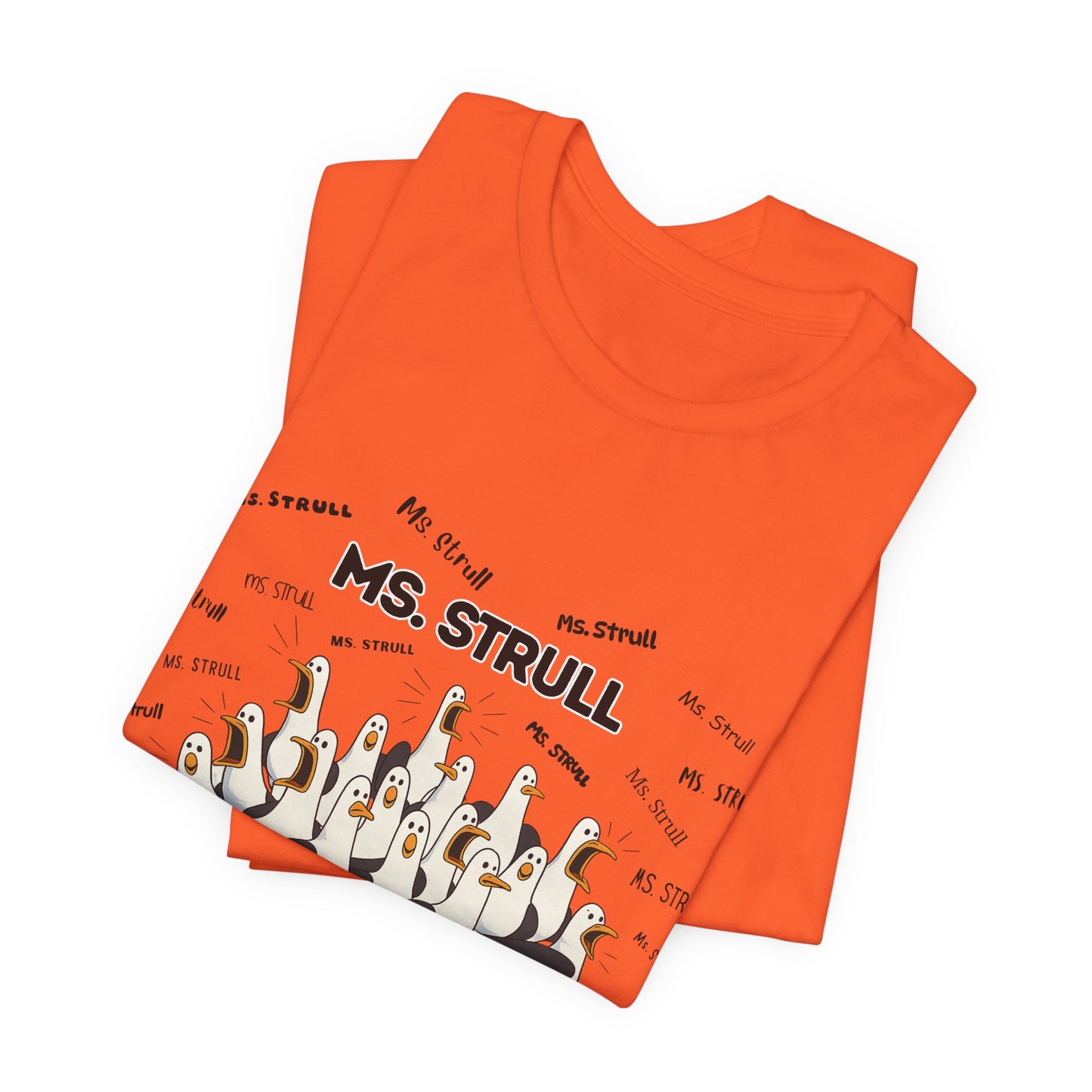 Mrs. Strull Penguin Choir T-Shirt — Funny Teacher Personalized Tee