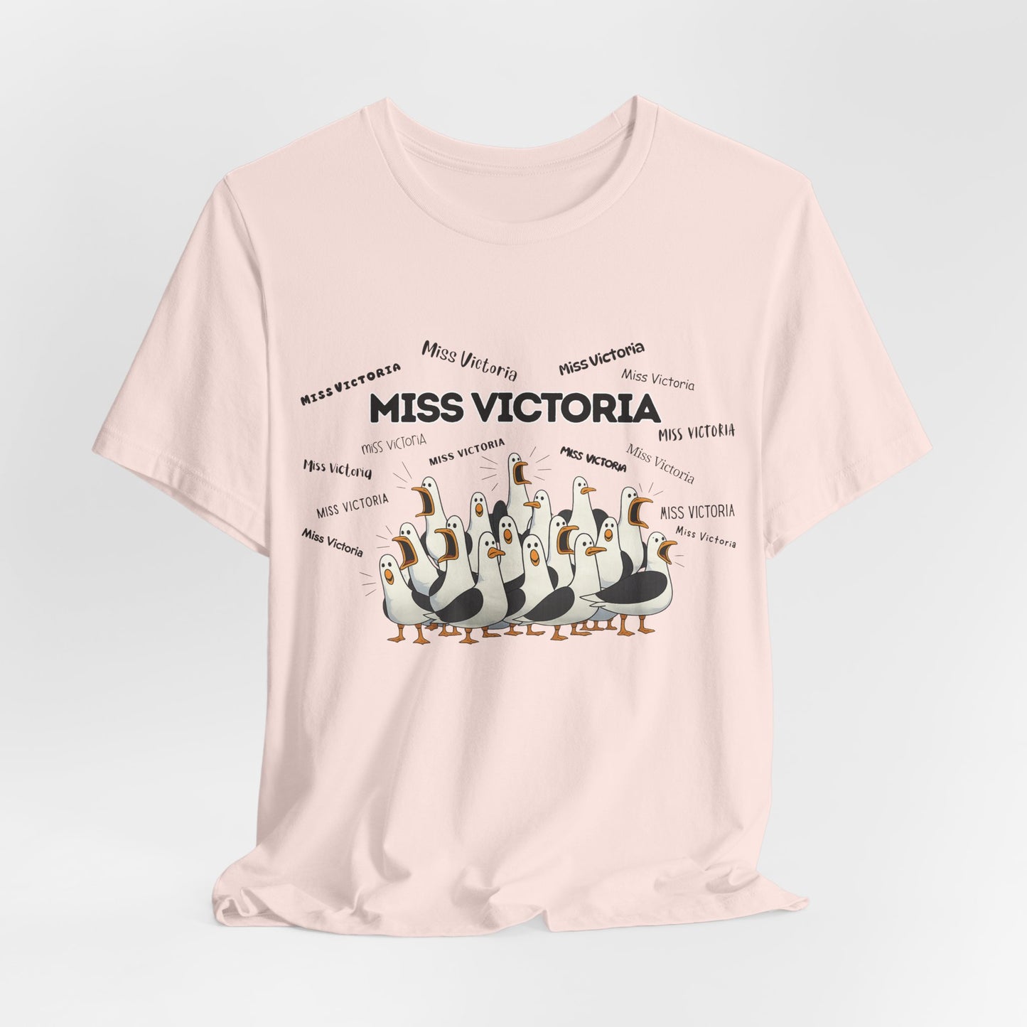 Miss Victoria- Penguin Choir T-Shirt — Funny Teacher Personalized Tee