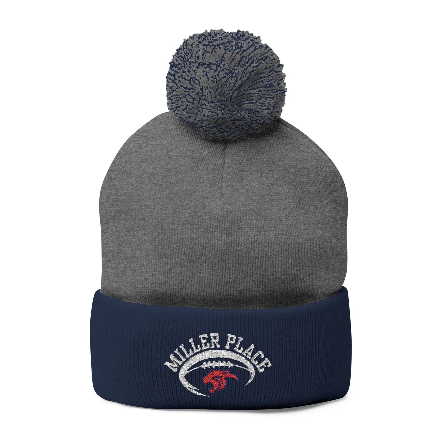 Miller Place Football Winter PomPom Hat