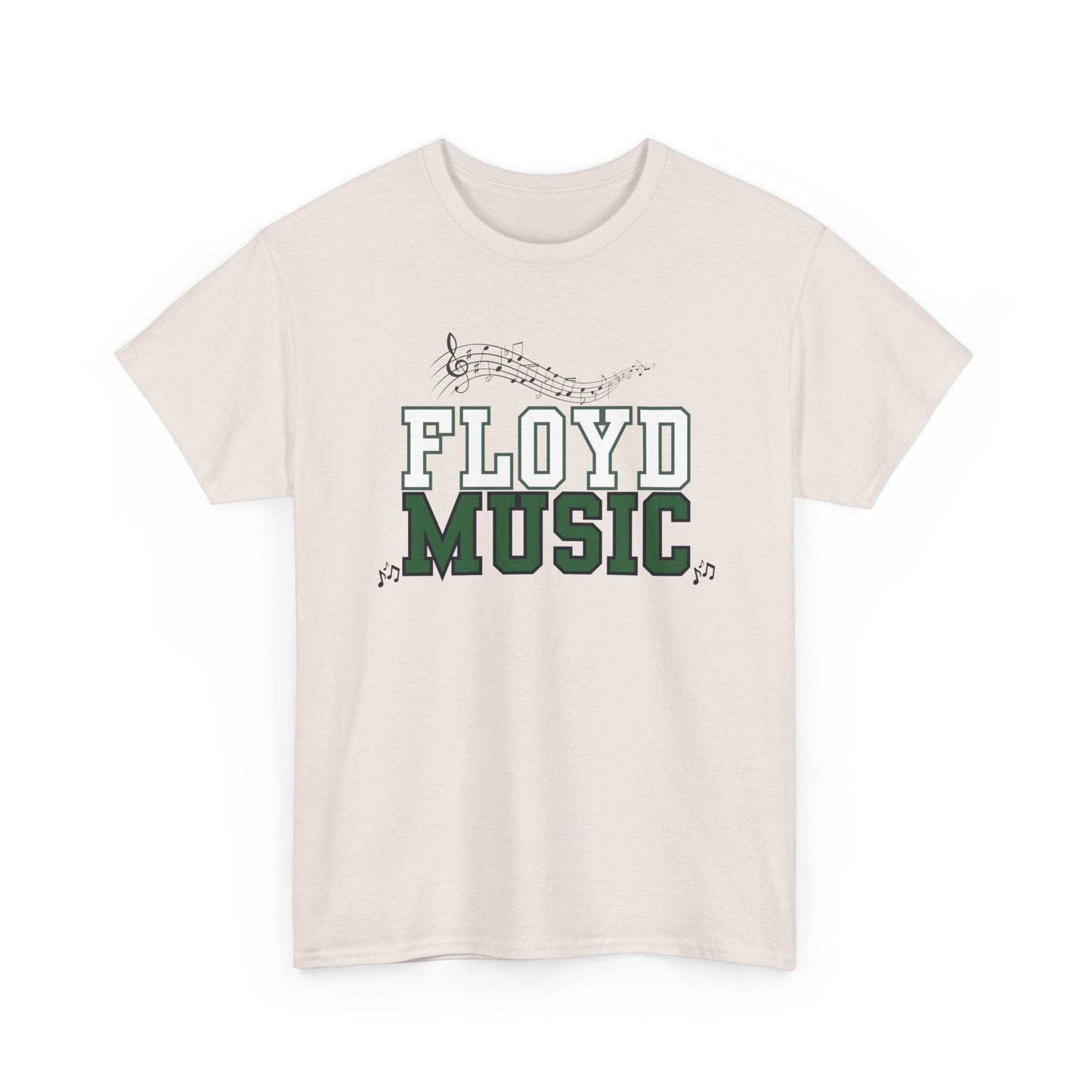 Floyd Music Heavy Cotton Tee - "Music is the Soundtrack of Your Life" Unisex T-Shirt- Personalized