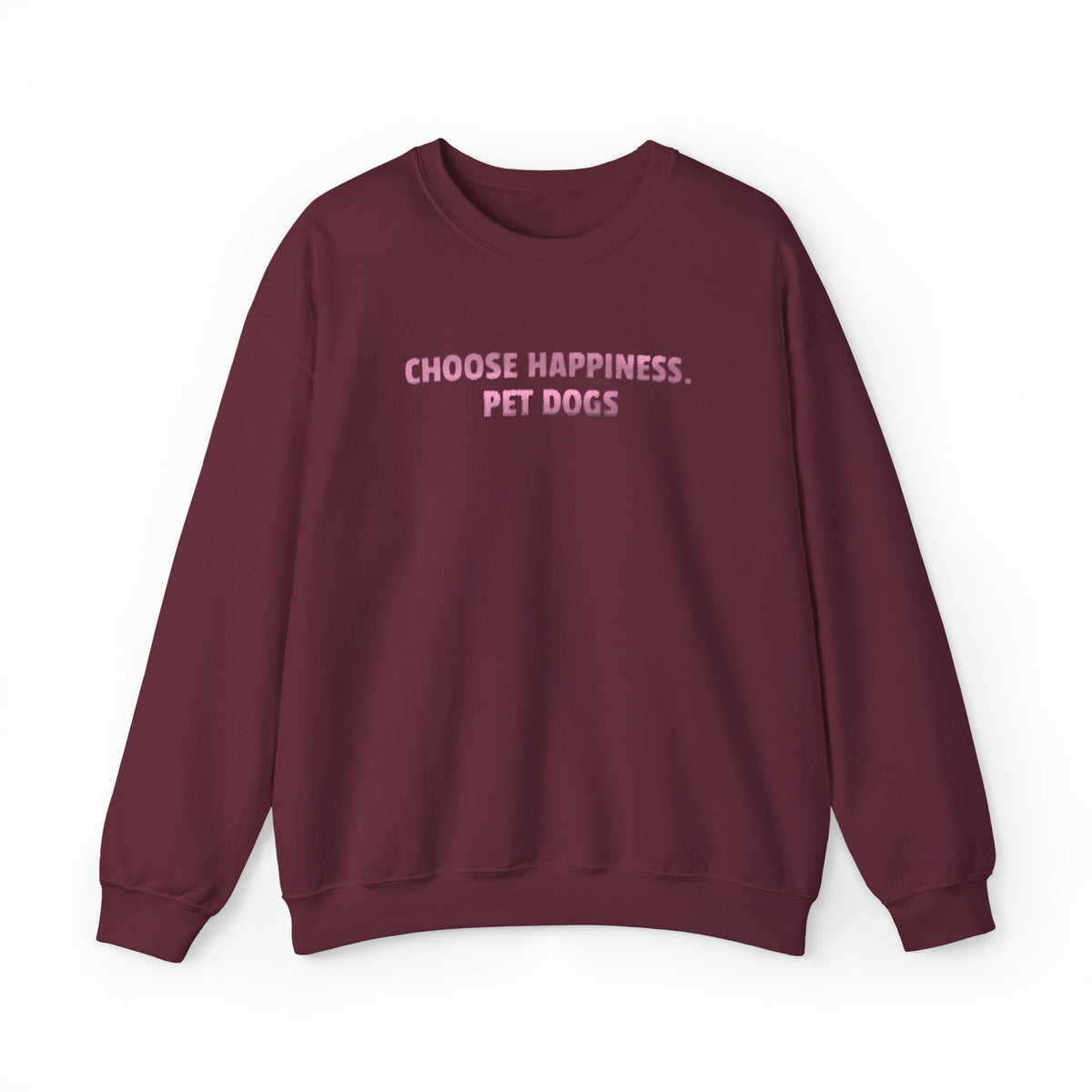 Choose Happiness, Pet Dogs (Metallic Print) Sweatshirt- Hound & Home