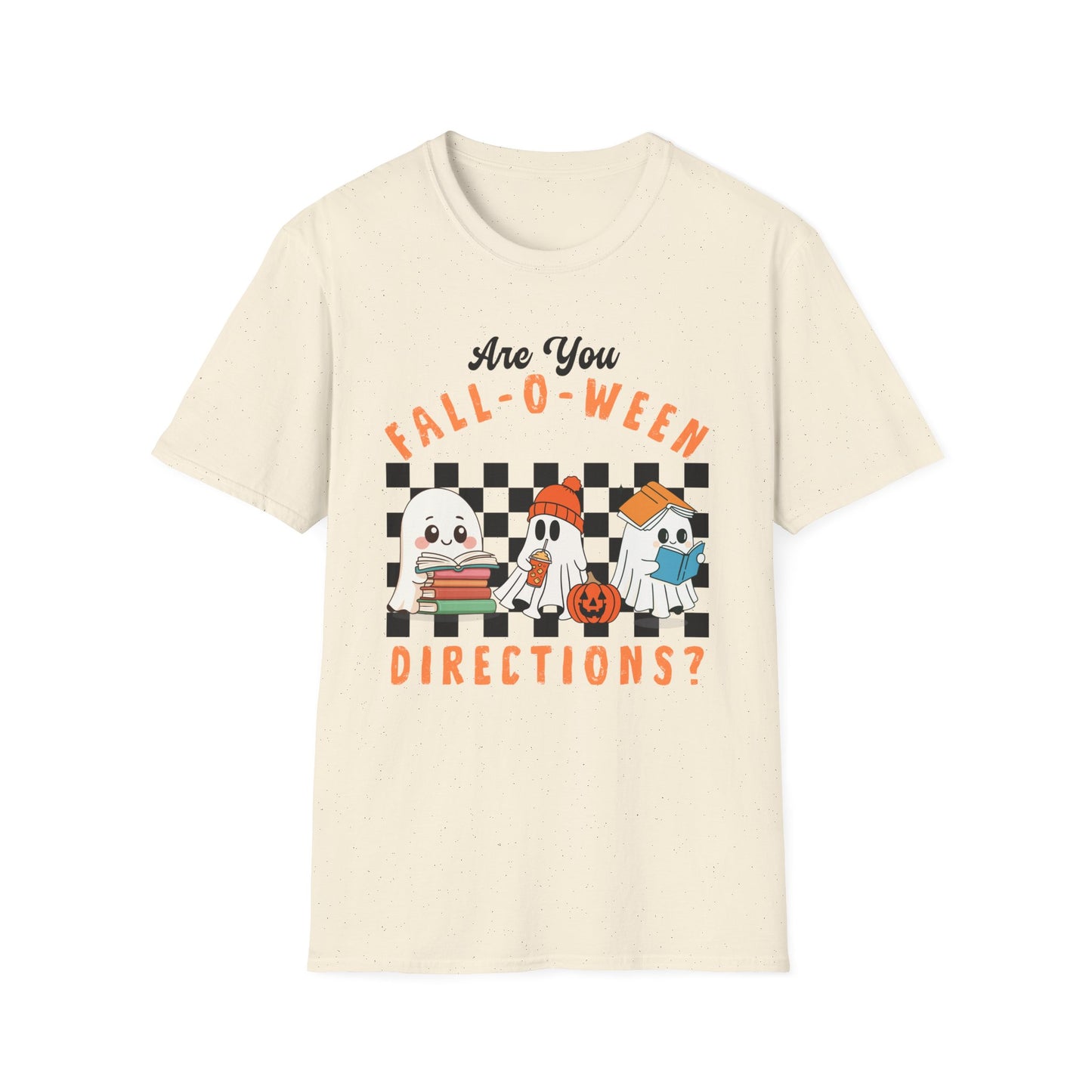 Whimsical Fall-O-Ween Teacher T-Shirt - Holiday- Softstyle Unisex Tee