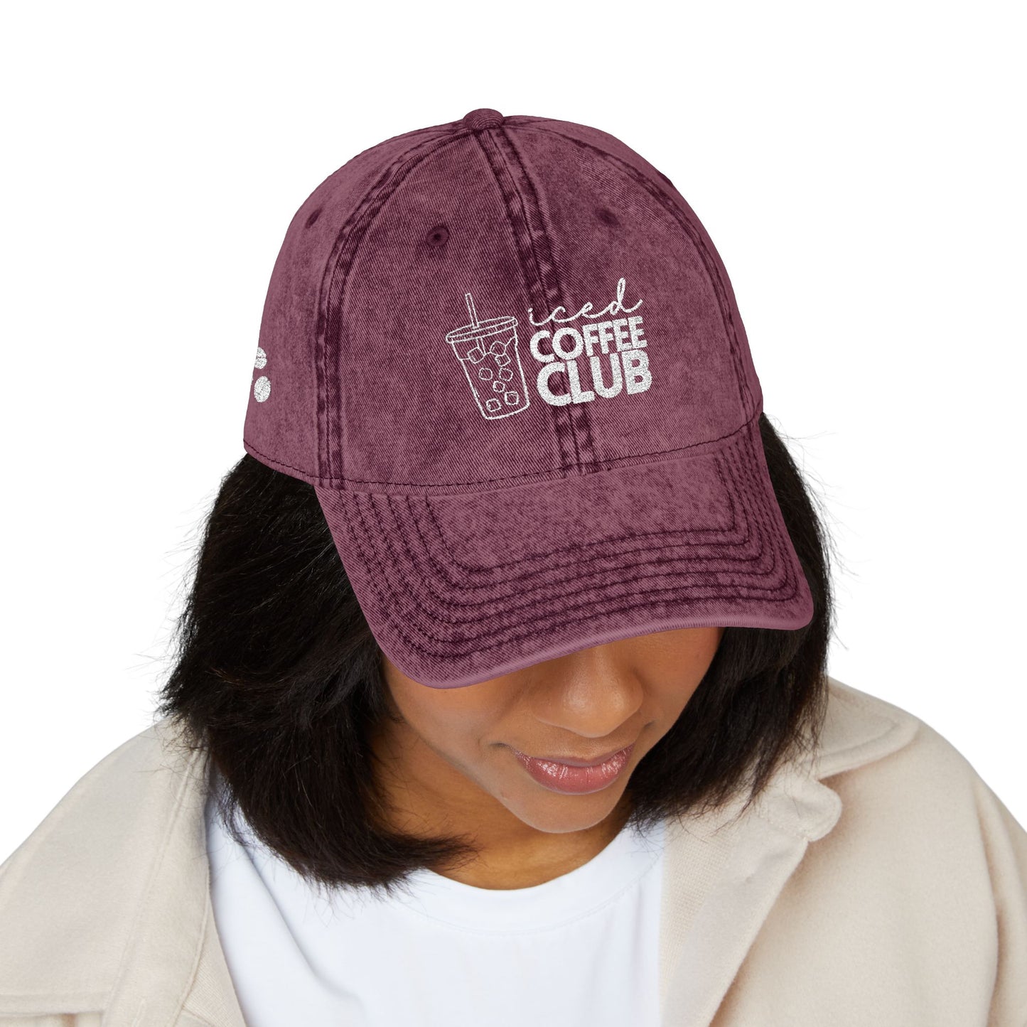 Vintage Coffee Club Cap - Stylish Embroidered Hat for Coffee Lovers
