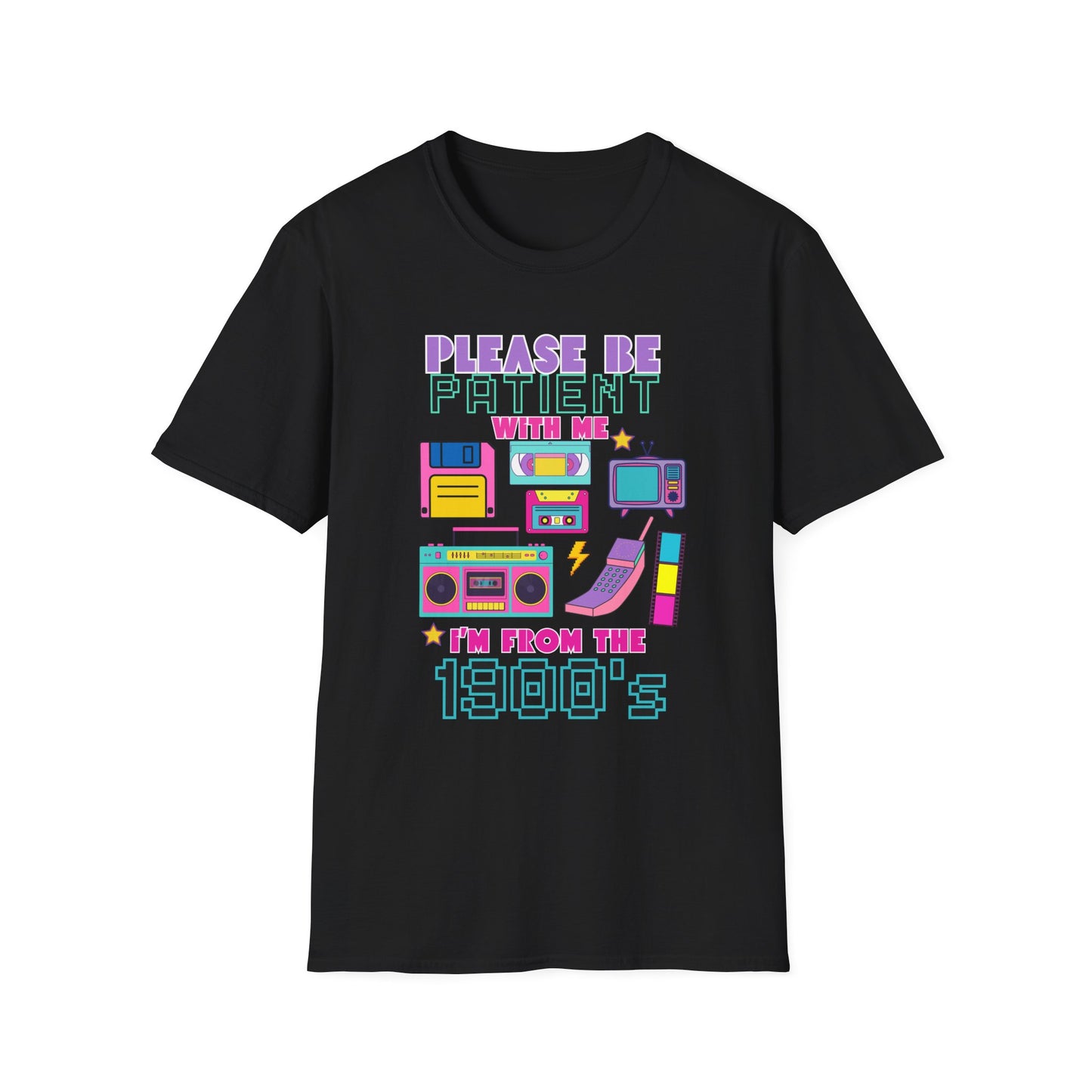 Retro 90's T-Shirt - Please Be Patient, Teacher Vintage- Unisex Graphic Tee