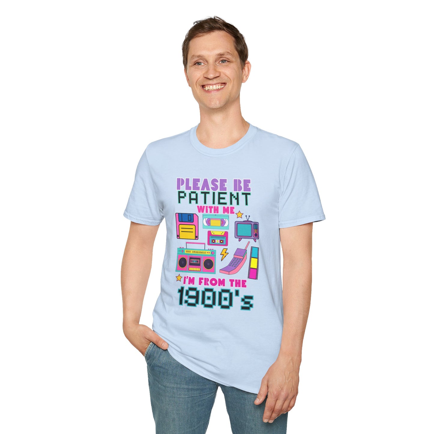 Retro 90's T-Shirt - Please Be Patient, Teacher Vintage- Unisex Graphic Tee