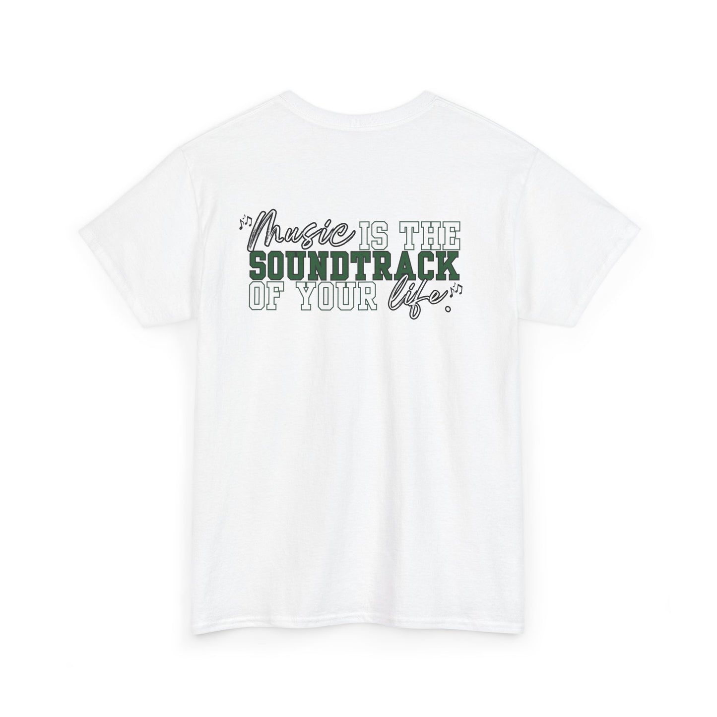 Floyd Music Heavy Cotton Tee - "Music is the Soundtrack of Your Life" Unisex T-Shirt- Personalized