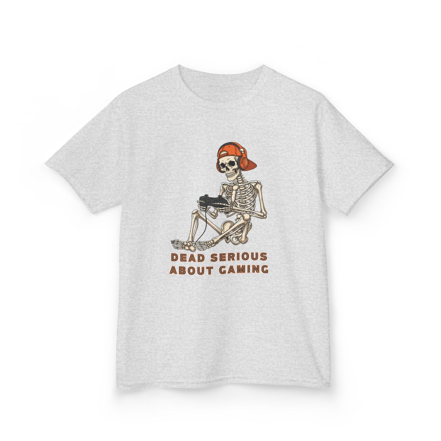 Skeleton Gaming Tee for Kids | Halloween Youth T-Shirt