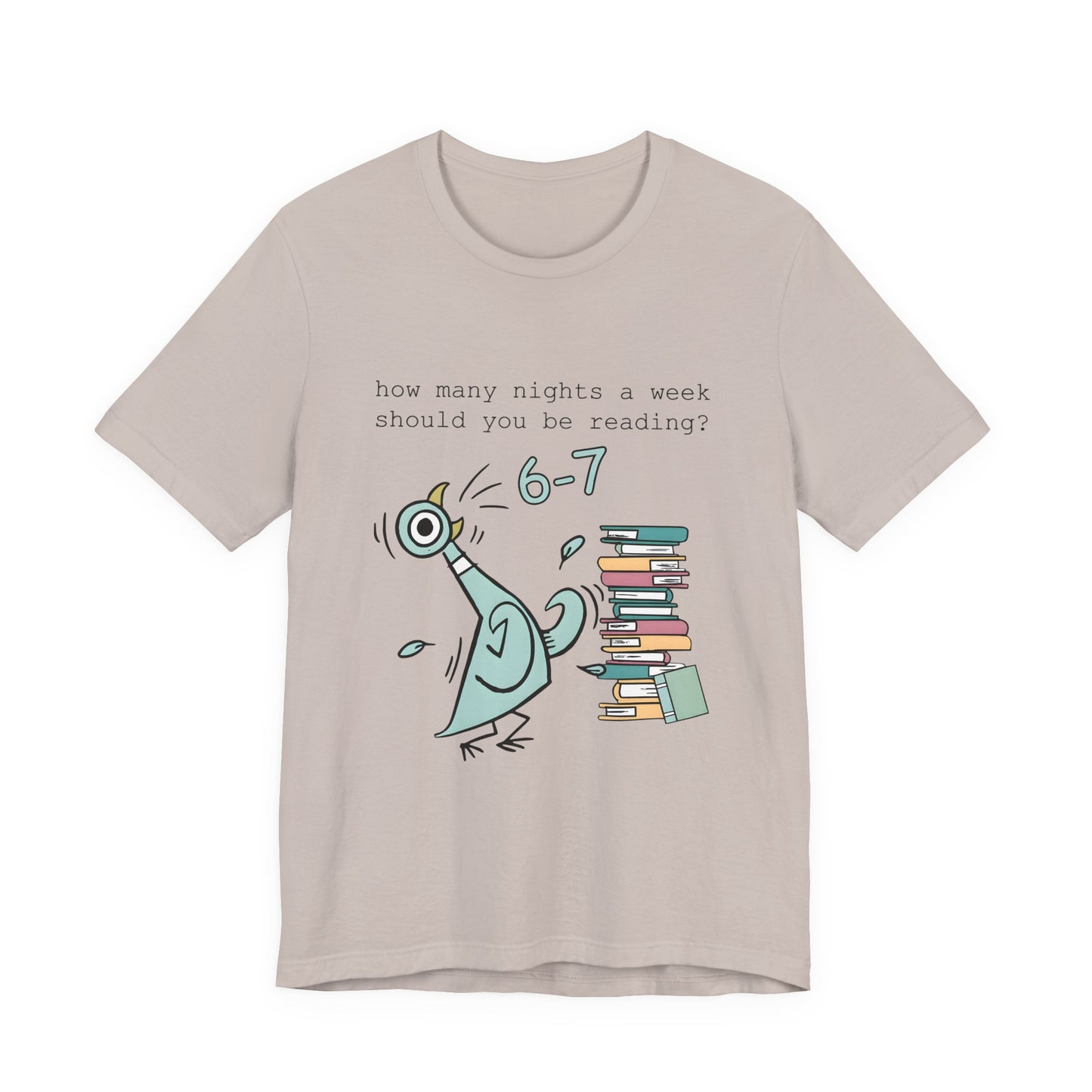 Pigeon Reading- 6 7 — Teacher Unisex T‑Shirt