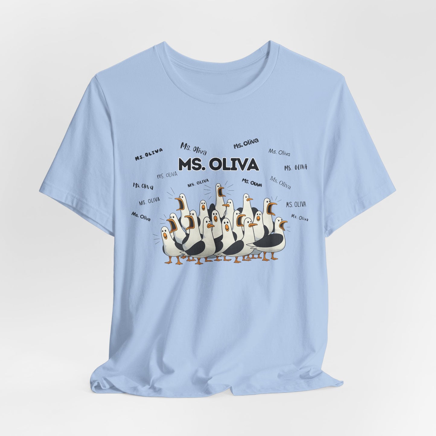 Ms. Oliva- Penguin Choir T-Shirt — Funny Teacher Personalized Tee