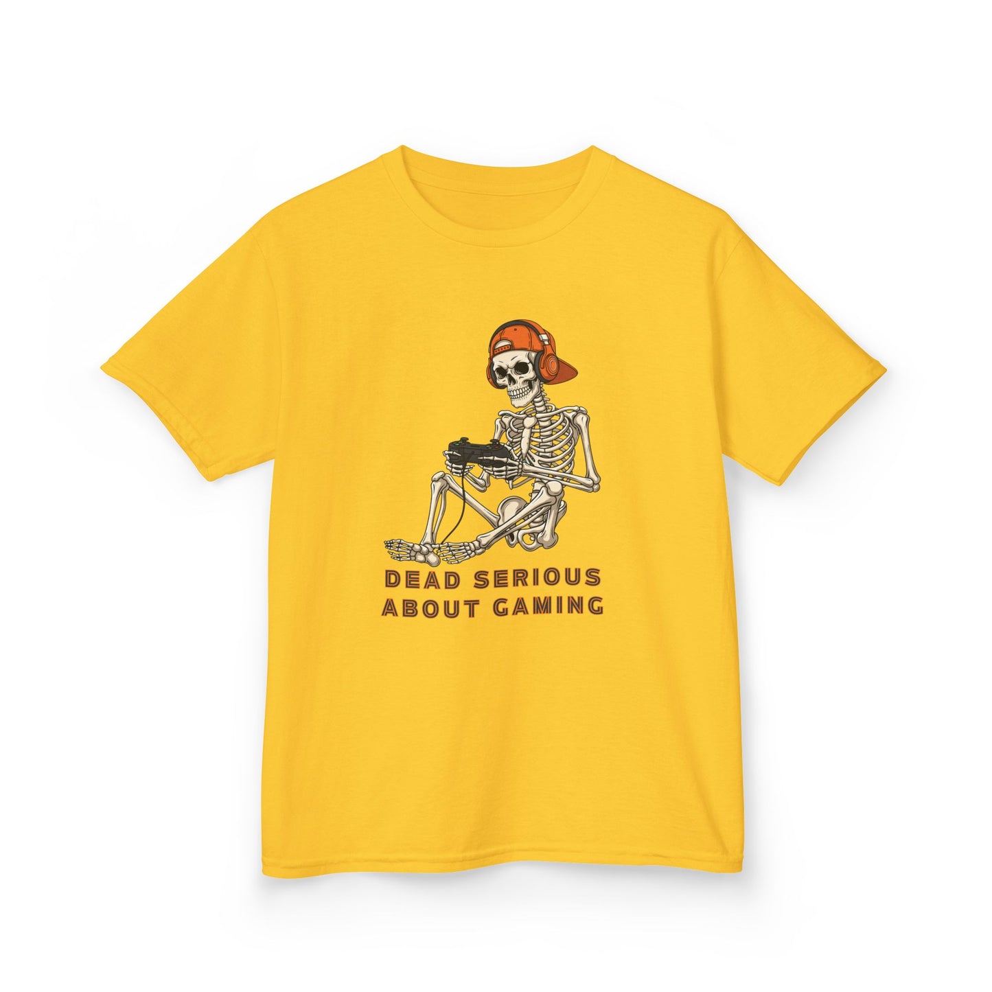 Skeleton Gaming Tee for Kids | Halloween Youth T-Shirt