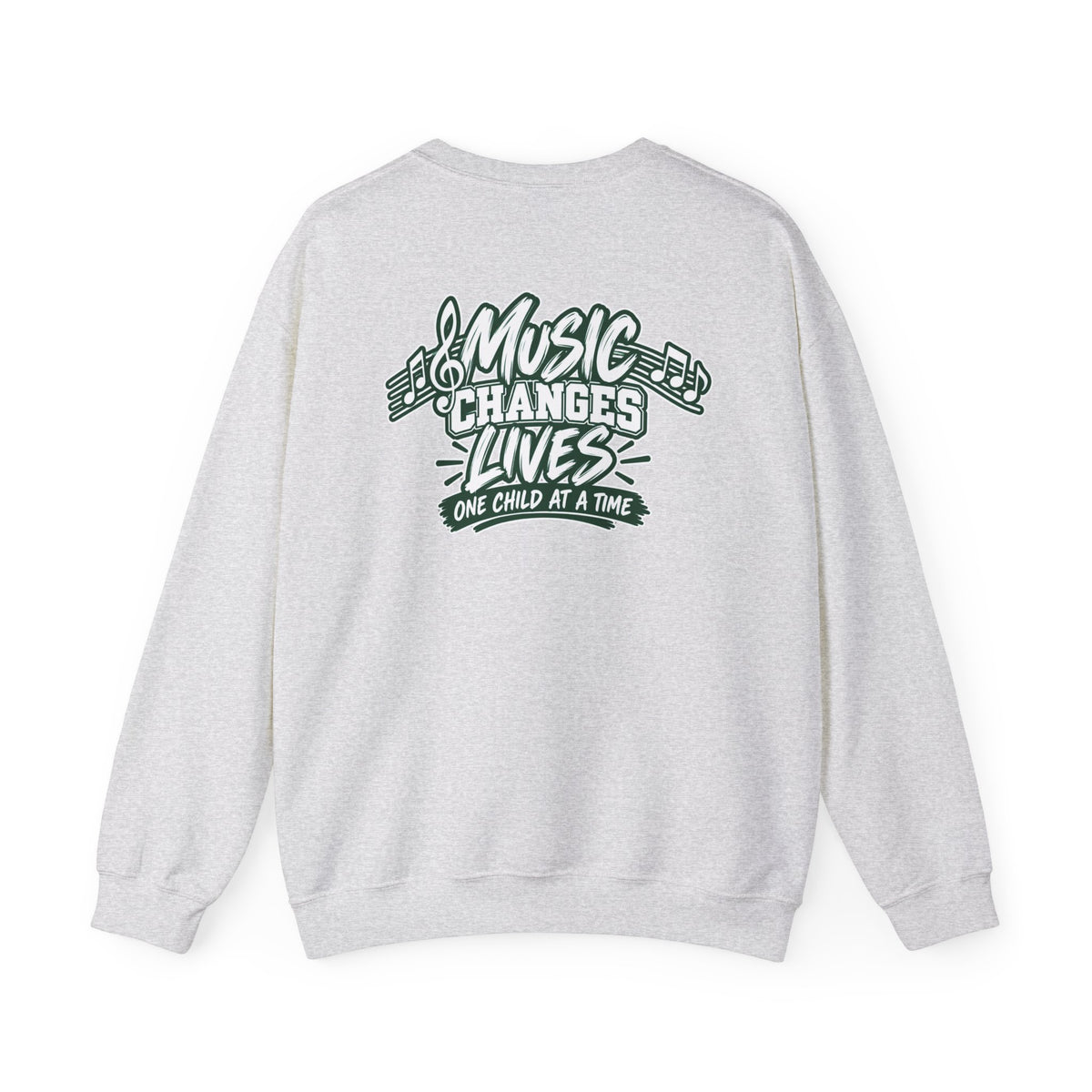Moriches Music Sweatshirt — "Music Changes Lives One Child at a Time" Crewneck