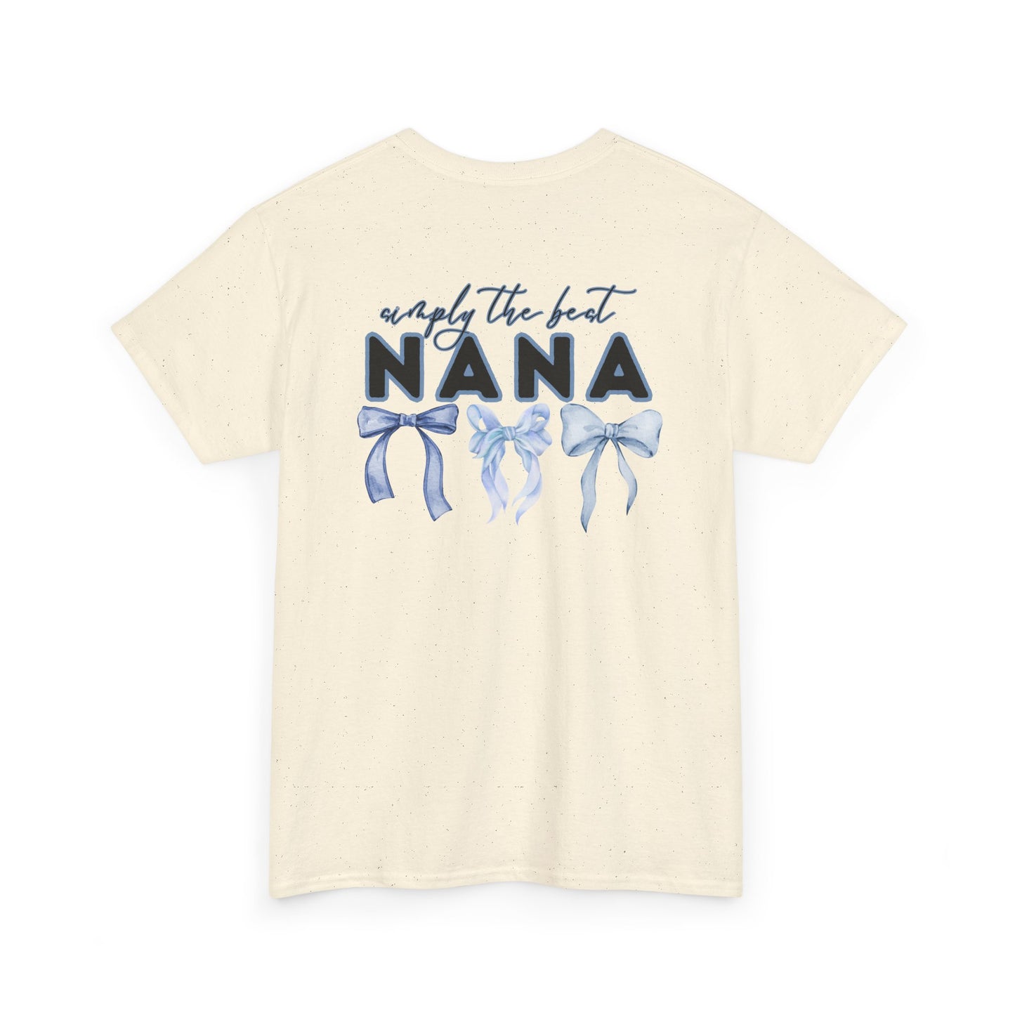 Nana Blue Bow Unisex Heavy Cotton Tee - Simply the Best