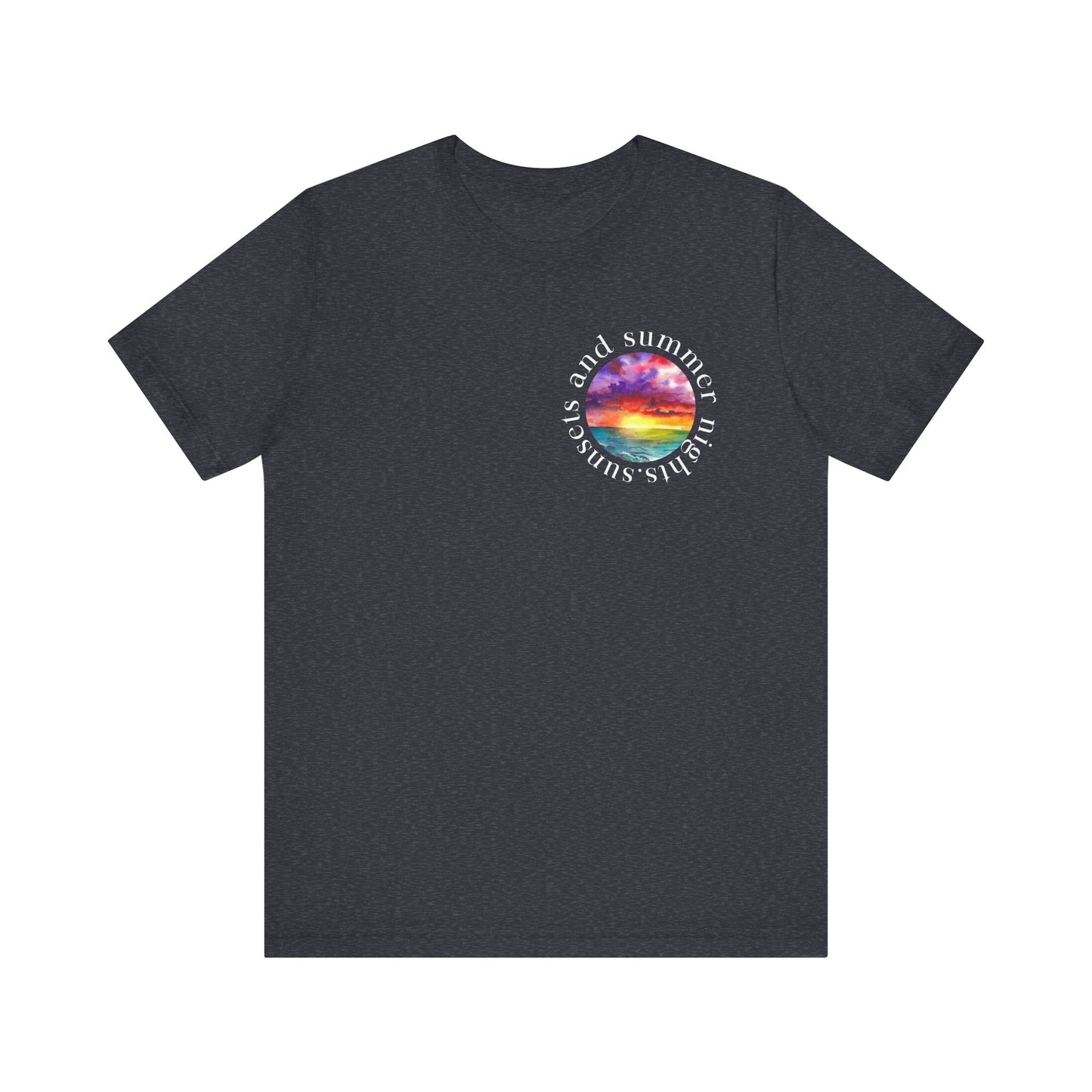 Sunset Lovers Tee, Summer Vibes T-Shirt, Unisex Graphic Tee, Beach Sunset Shirt
