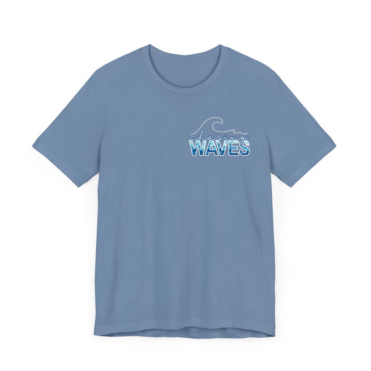Chasing Waves -- Unisex Summer Shirt, Beachwear, Vacation Top, Summer Nights Apparel