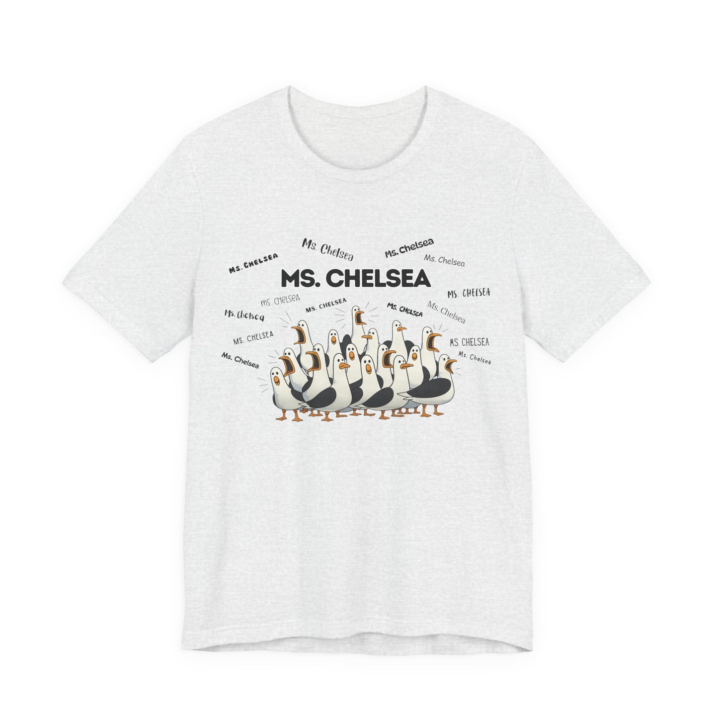Ms. Chelsea- Penguin Choir T-Shirt — Funny Teacher Personalized Tee