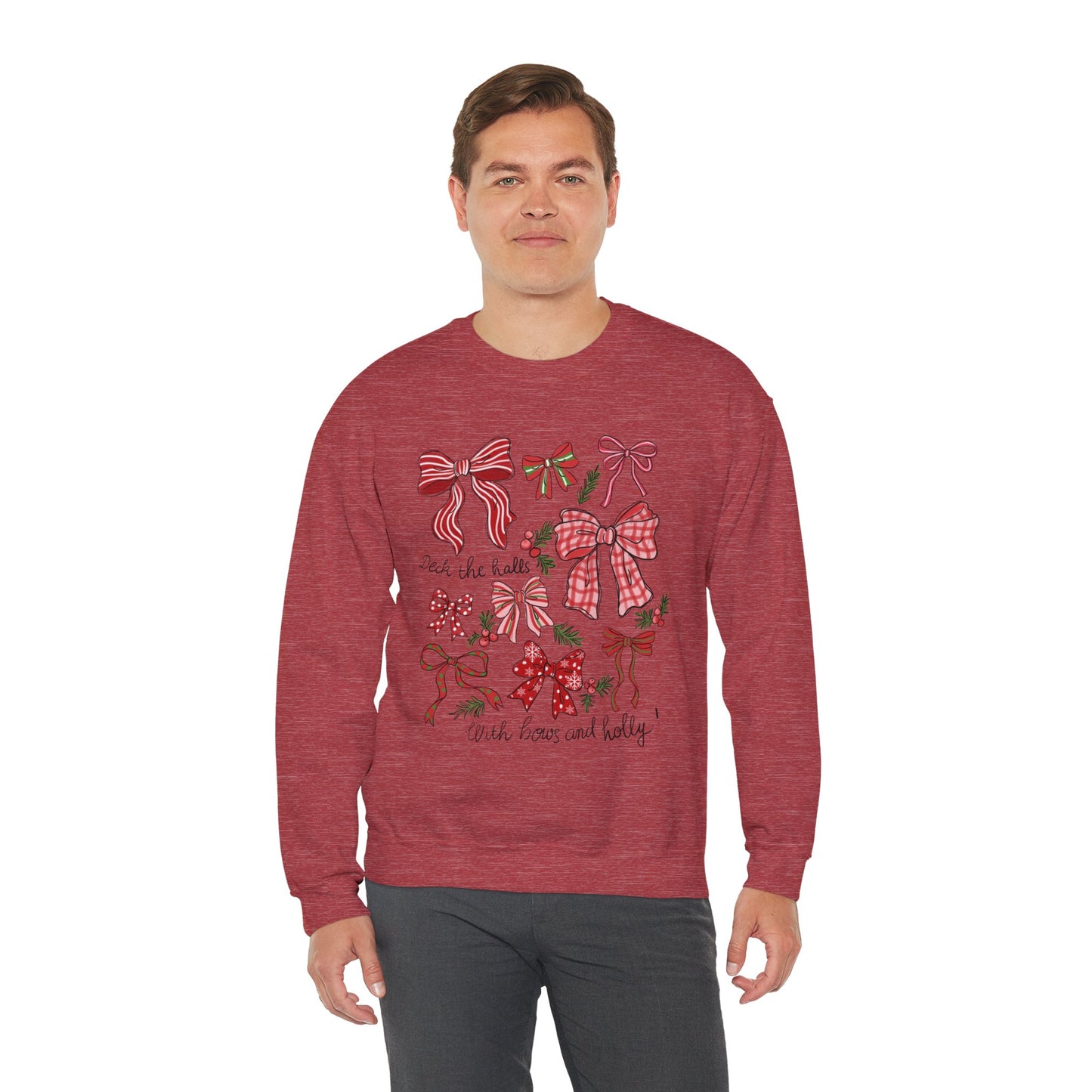 Holly Jolly Bows Christmas Crewneck