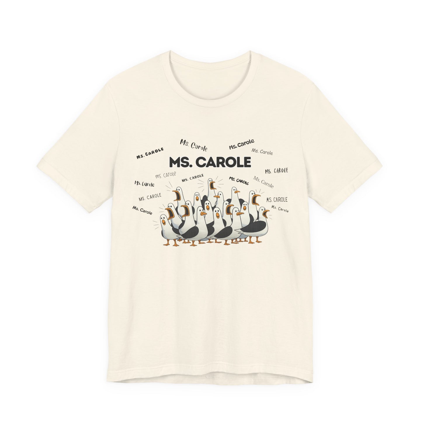 Ms. Carole Penguin Choir T-Shirt — Funny Teacher Personalized Tee