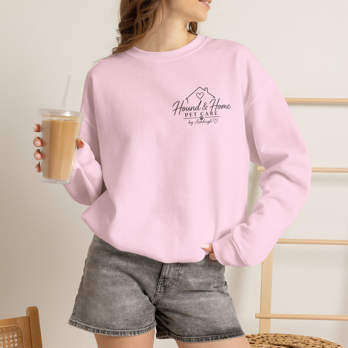 Hound + Home "Stay Pawsitive" —  Crewneck