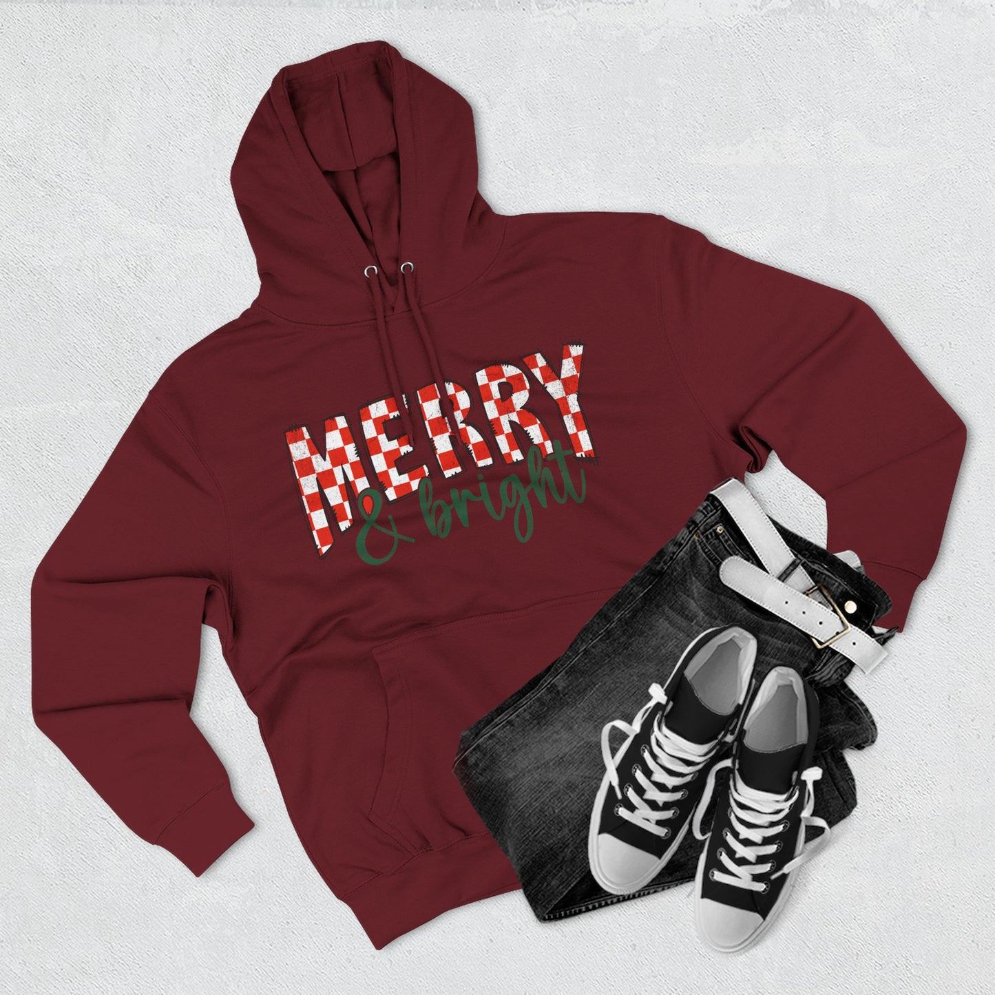 Merry & Bright Hoodie — Holiday Fleece