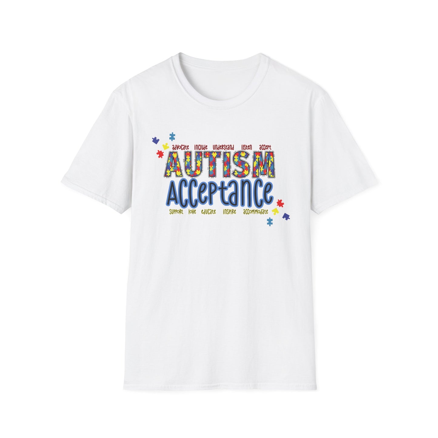 Autism Acceptance Puzzle Piece Sweatshirt — Awareness Collection