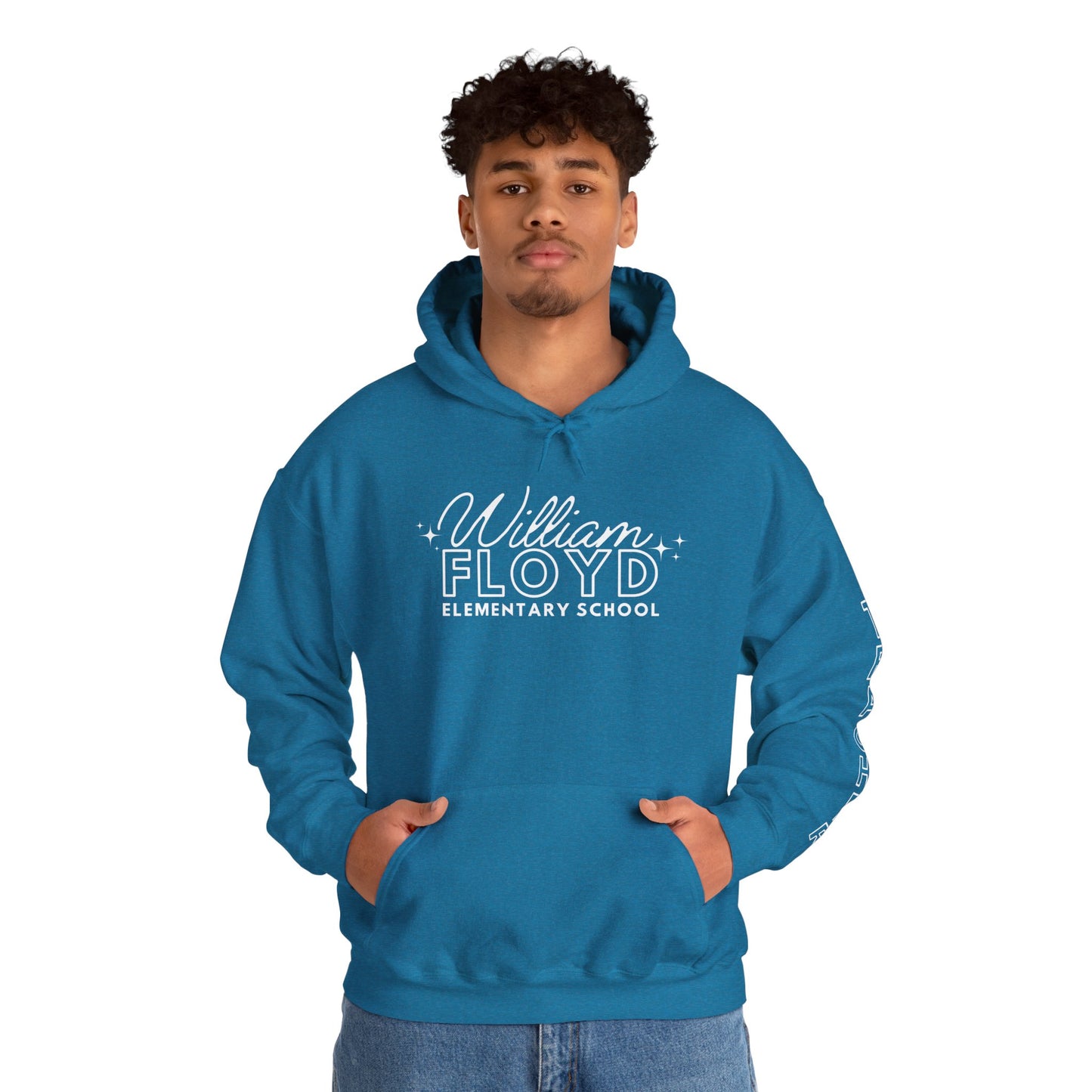 WFE Teacher Simple Design Hoodie w/ Teacher on Sleeve - Cozy Unisex Sweatshirt