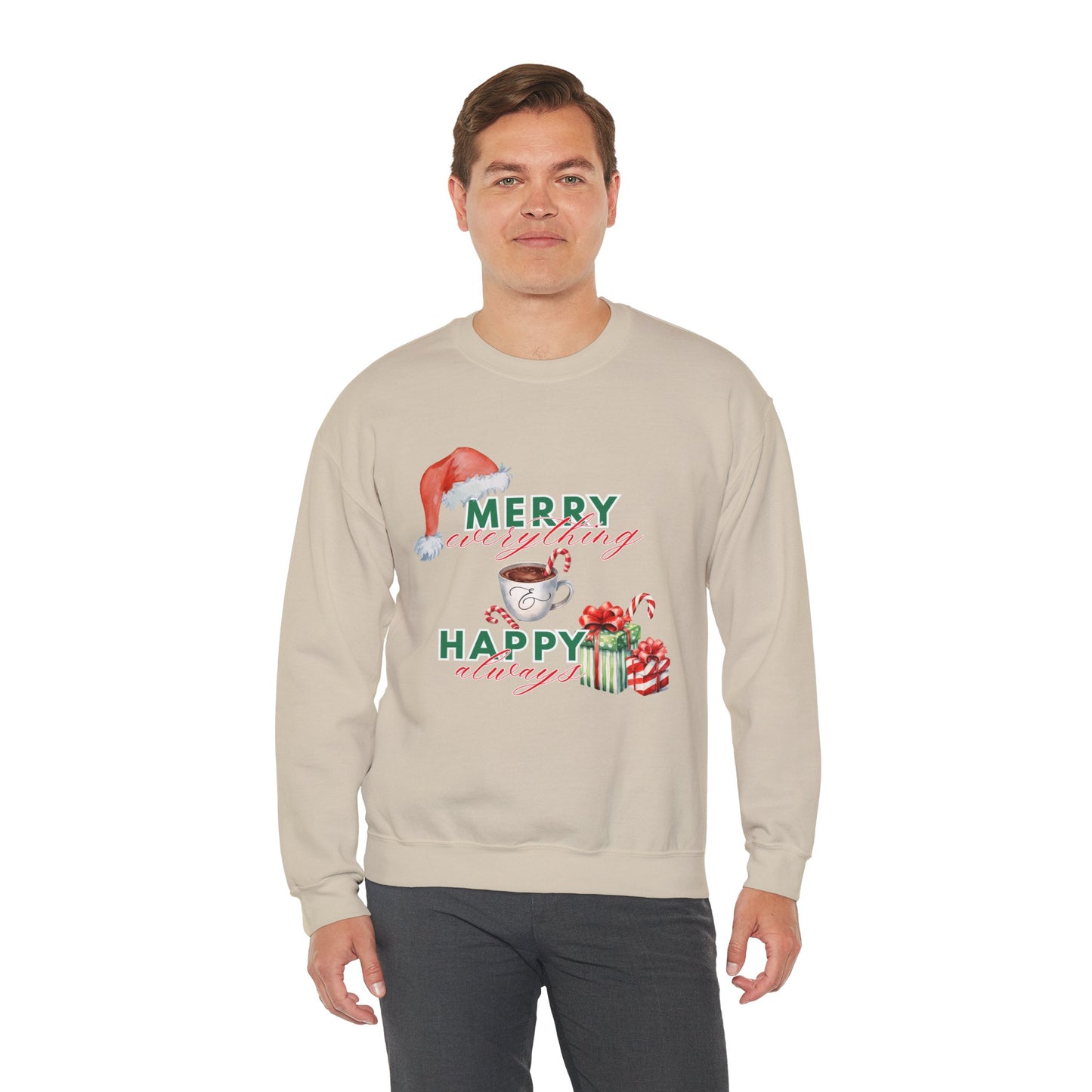 “Merry Everything, Happy Always” Christmas Crewneck