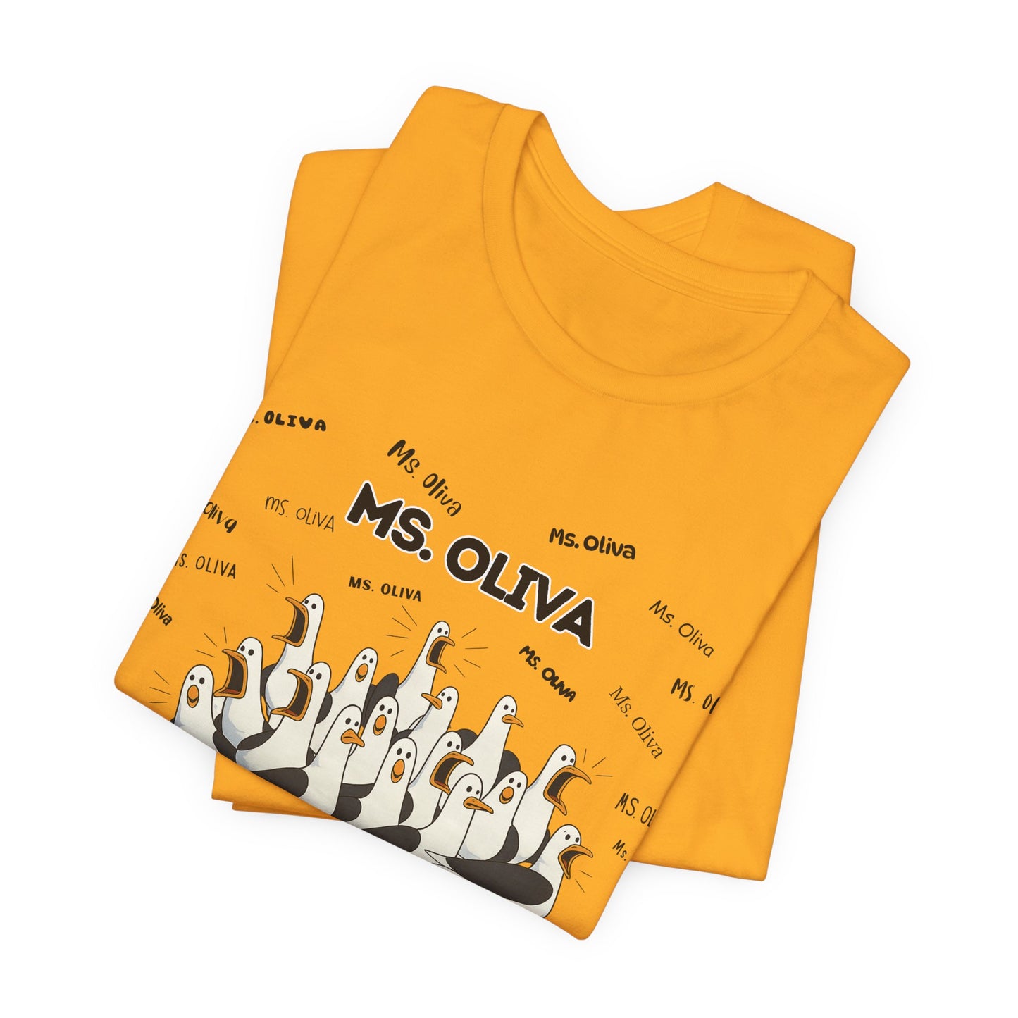 Ms. Oliva- Penguin Choir T-Shirt — Funny Teacher Personalized Tee