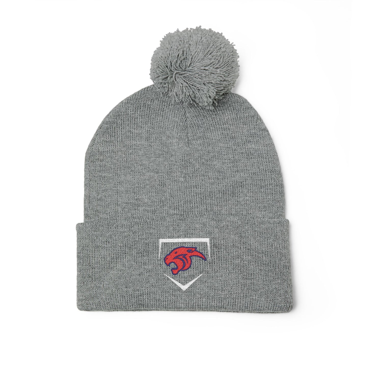 MP Baseball Embroidered Pom-Pom Knit Cap — Diamond Club