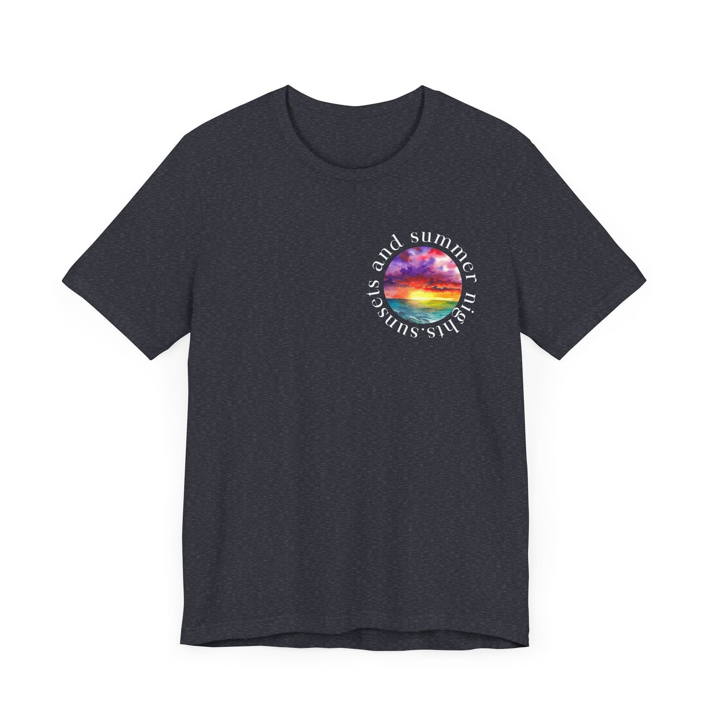 Sunset Lovers Tee, Summer Vibes T-Shirt, Unisex Graphic Tee, Beach Sunset Shirt
