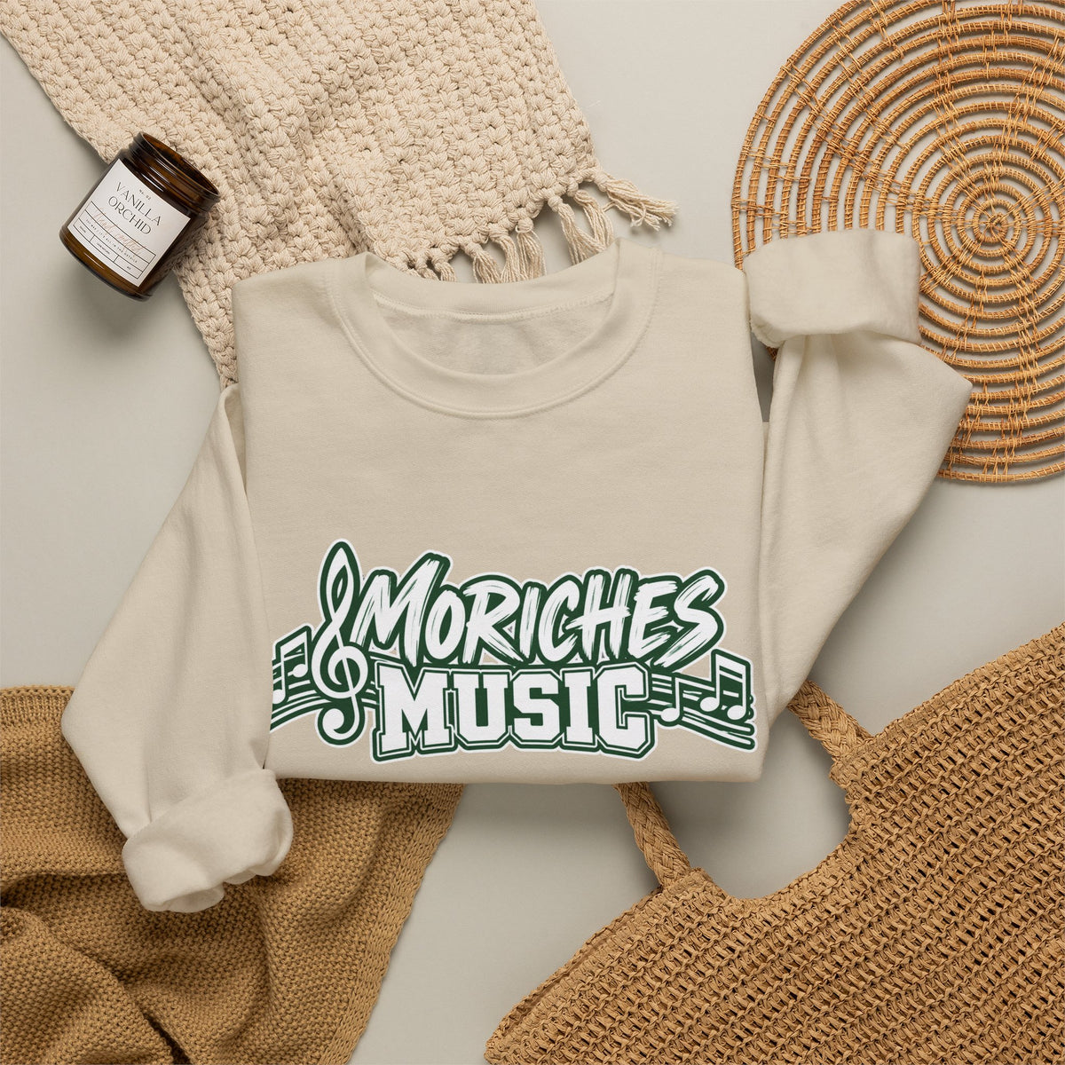 Moriches Music Sweatshirt — "Music Changes Lives One Child at a Time" Crewneck