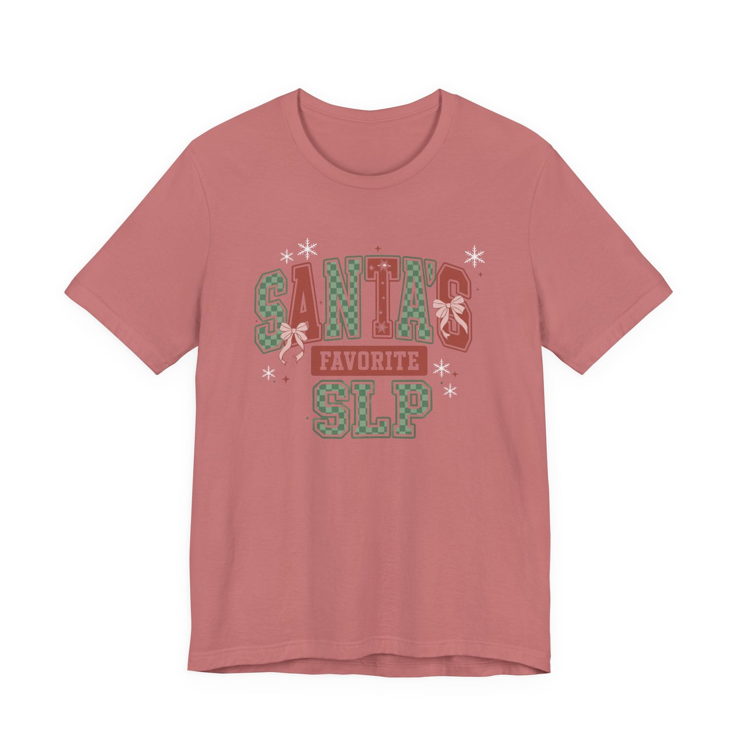 Santa's Favorite SLP — Christmas Unisex T‑Shirt