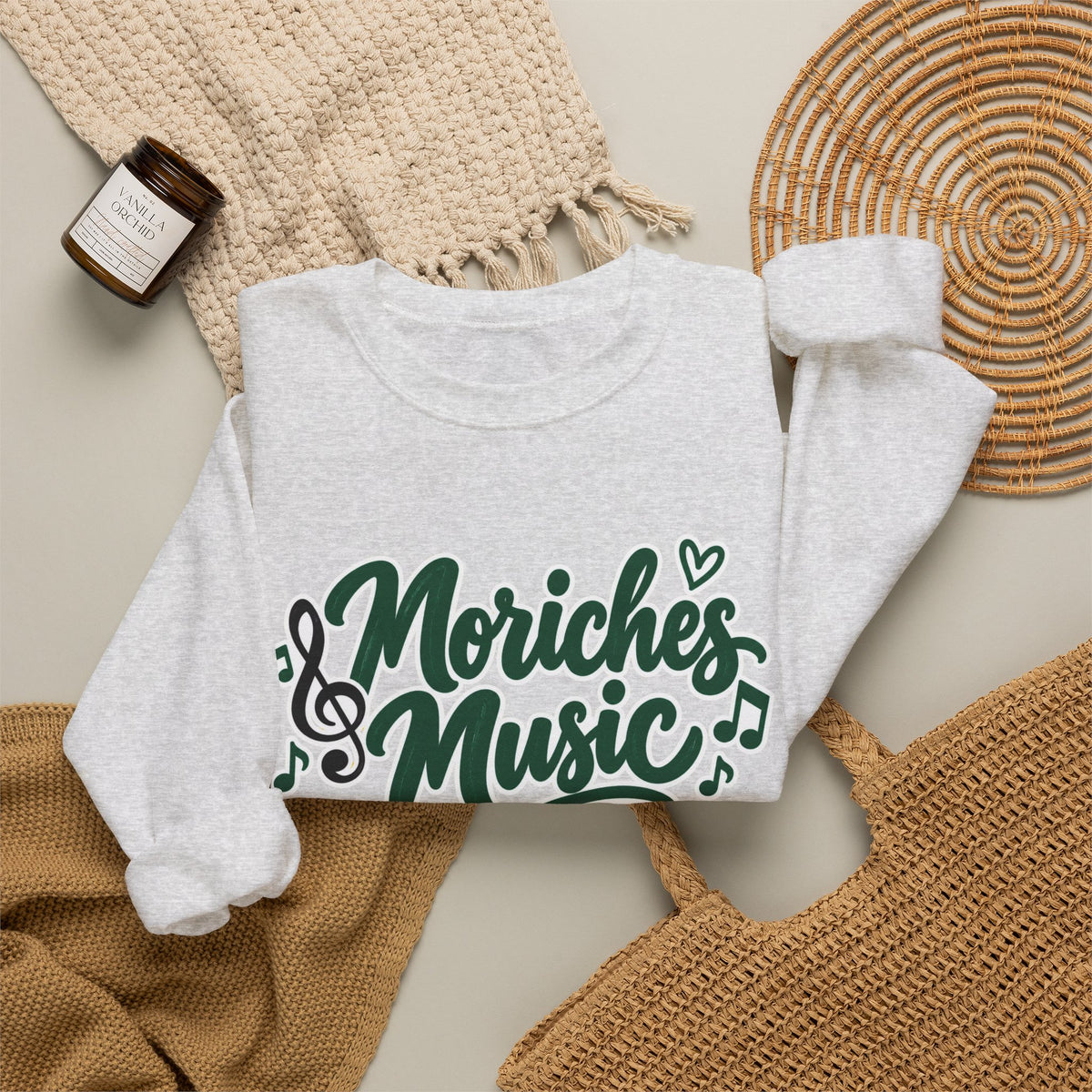Moriches Music Sweatshirt — "Music Can Change the World" Crewneck