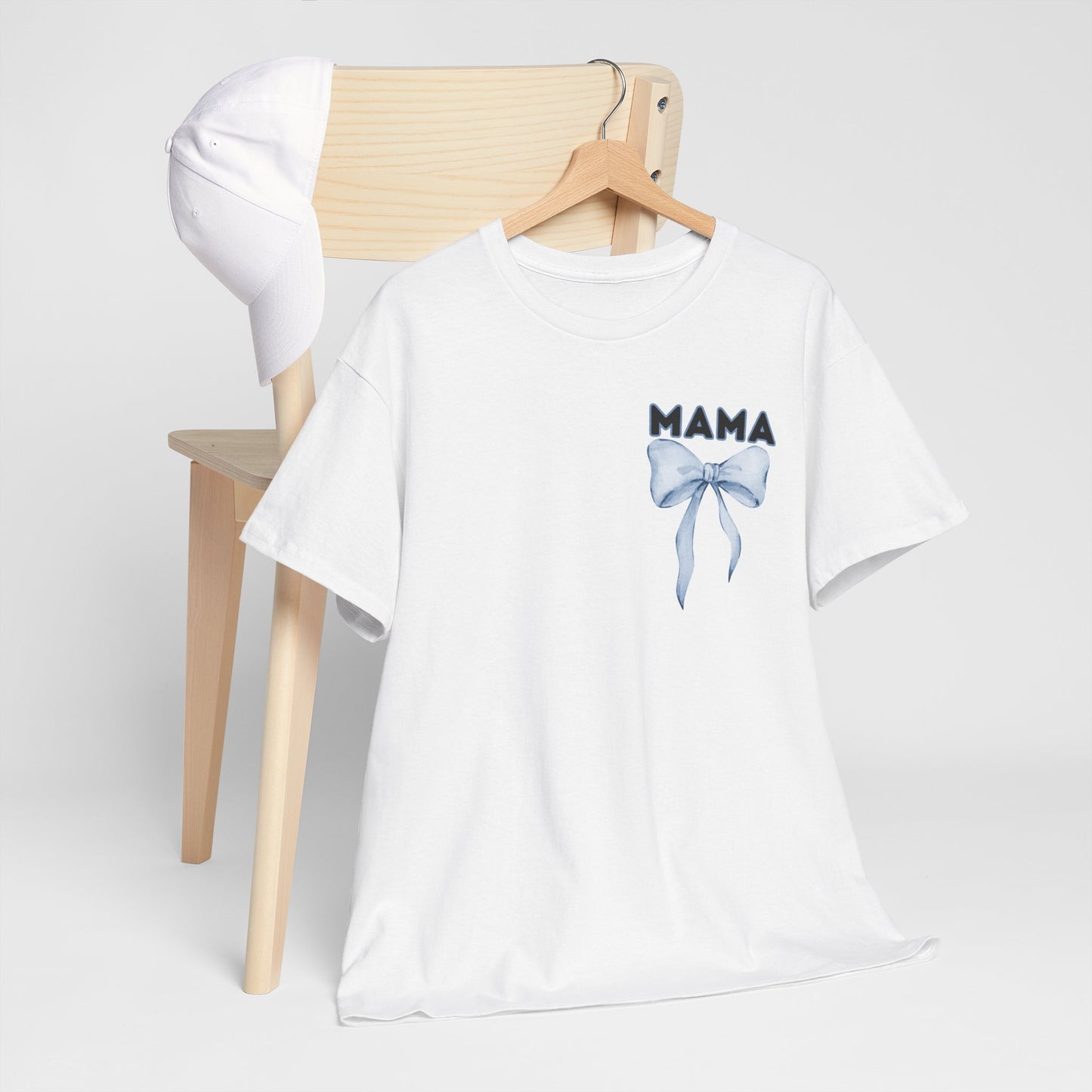 Mama Blue Bow Unisex Heavy Cotton Tee - All Day Everyday