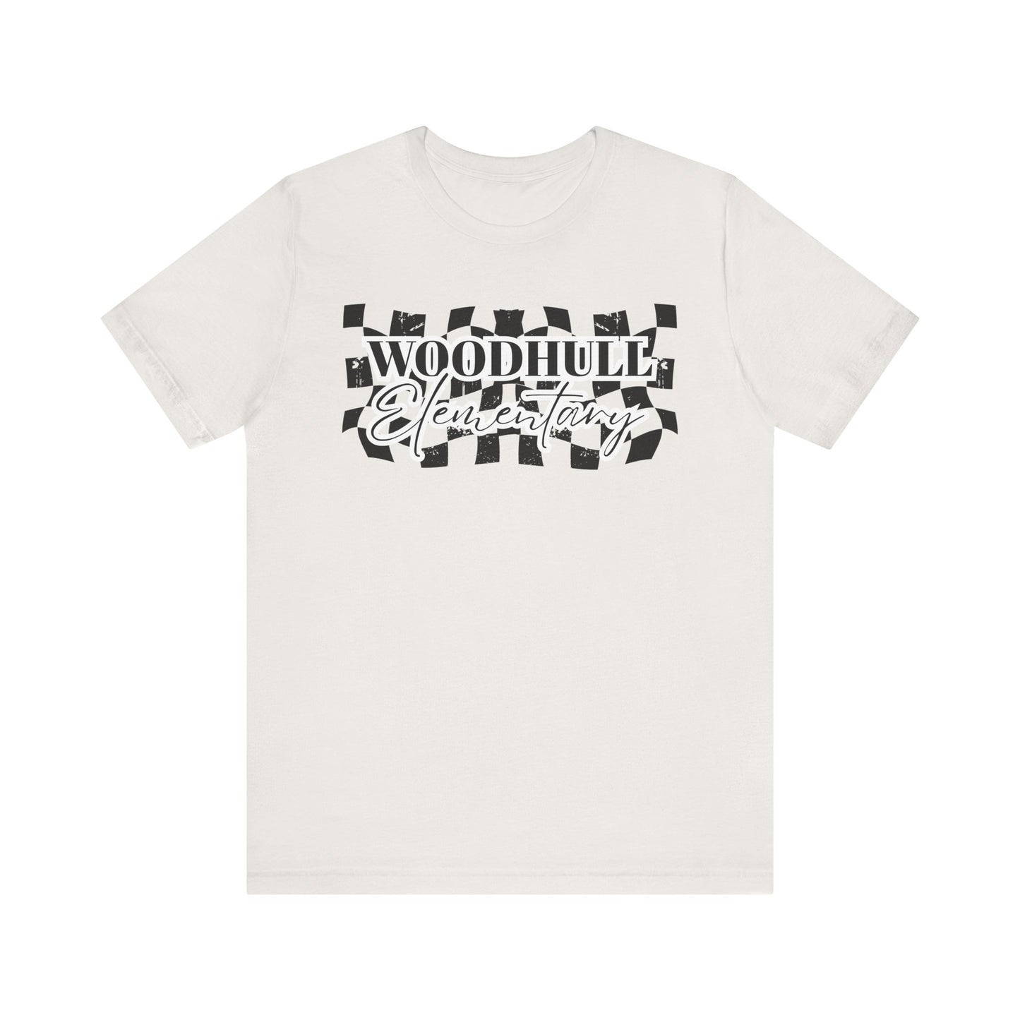 Woodhull Checkered Logo Unisex Jersey Tee